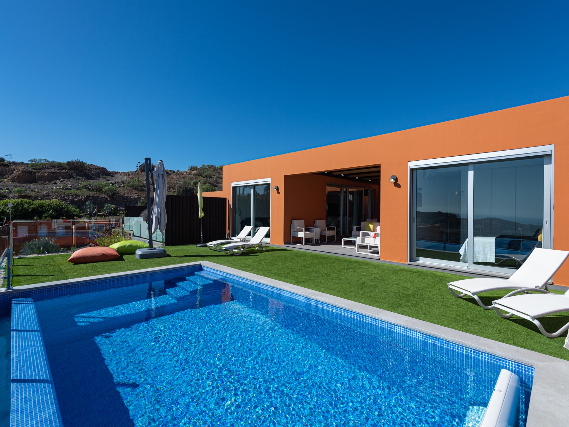 Luxe chalet met privézwembad en zeezicht nabij Maspalomas - foto 22