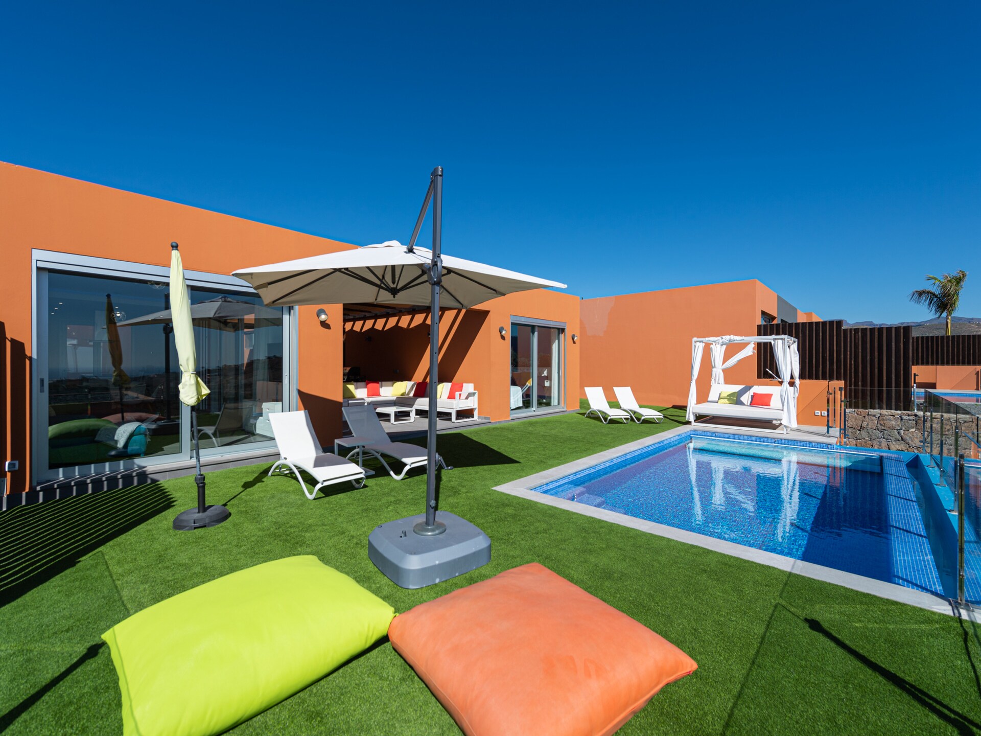 Luxe chalet met privézwembad en zeezicht nabij Maspalomas - foto 1