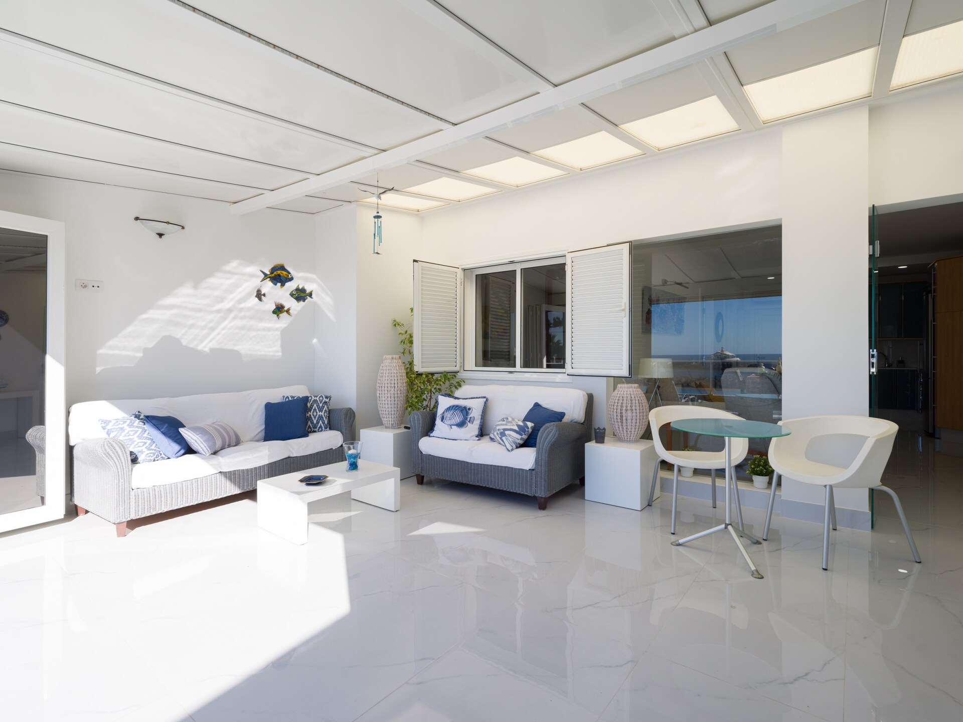 Mogan Beach Blue Sky: Zeezichtvakantiehuis op 20 meter van het strand - foto 32