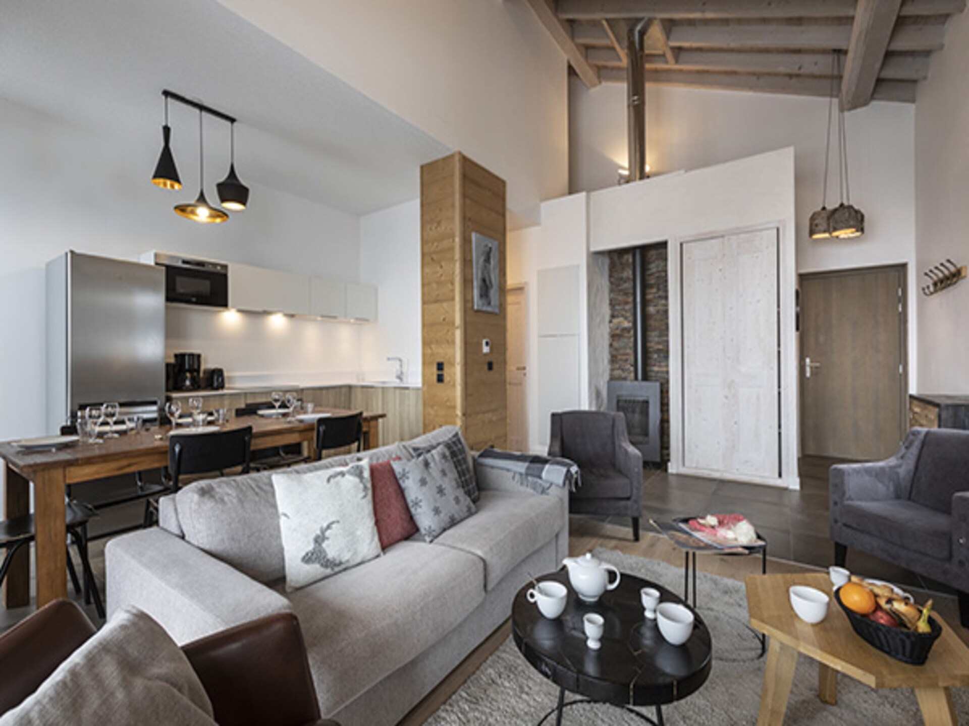 Sfeervol appartement voor 8 personen in La Rosière, vlakbij de pistes - foto 12