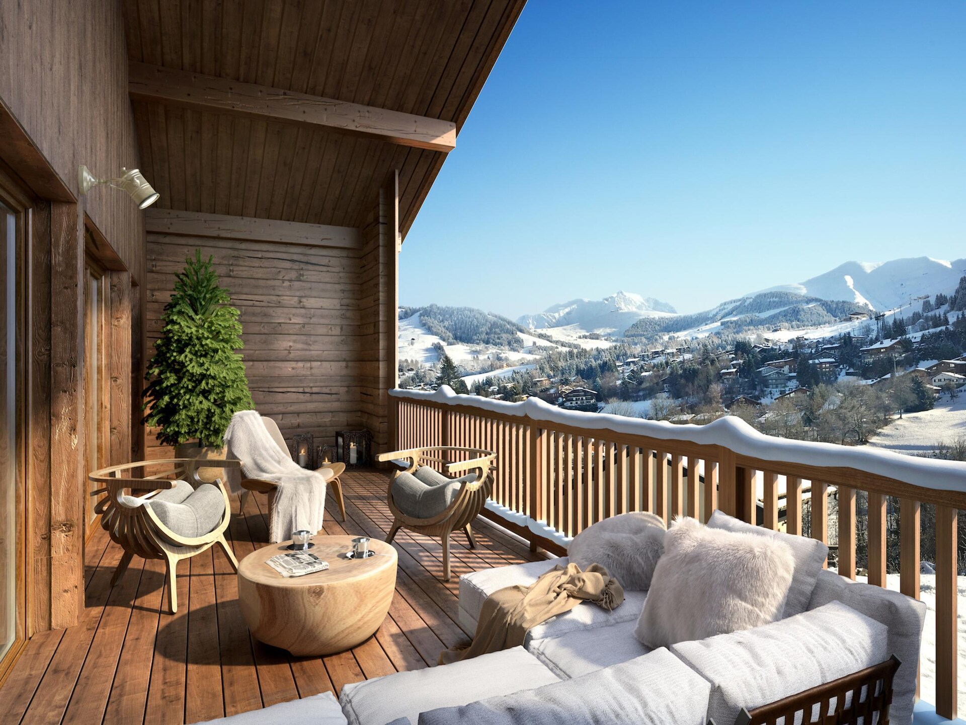Elegant appartement in hartje Megève voor 6 personen - foto 6