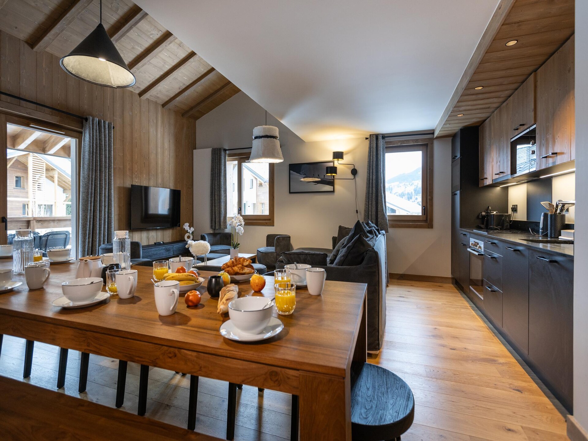 Ruim appartement in Megève met balkon en panoramisch uitzicht, 10 personen - foto 21