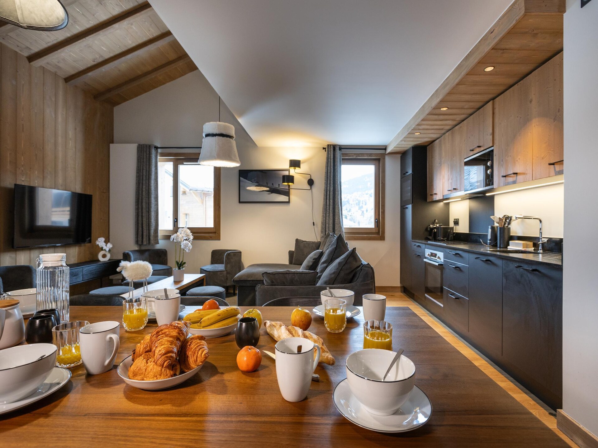 Ruim appartement in Megève met balkon en panoramisch uitzicht, 10 personen - foto 22