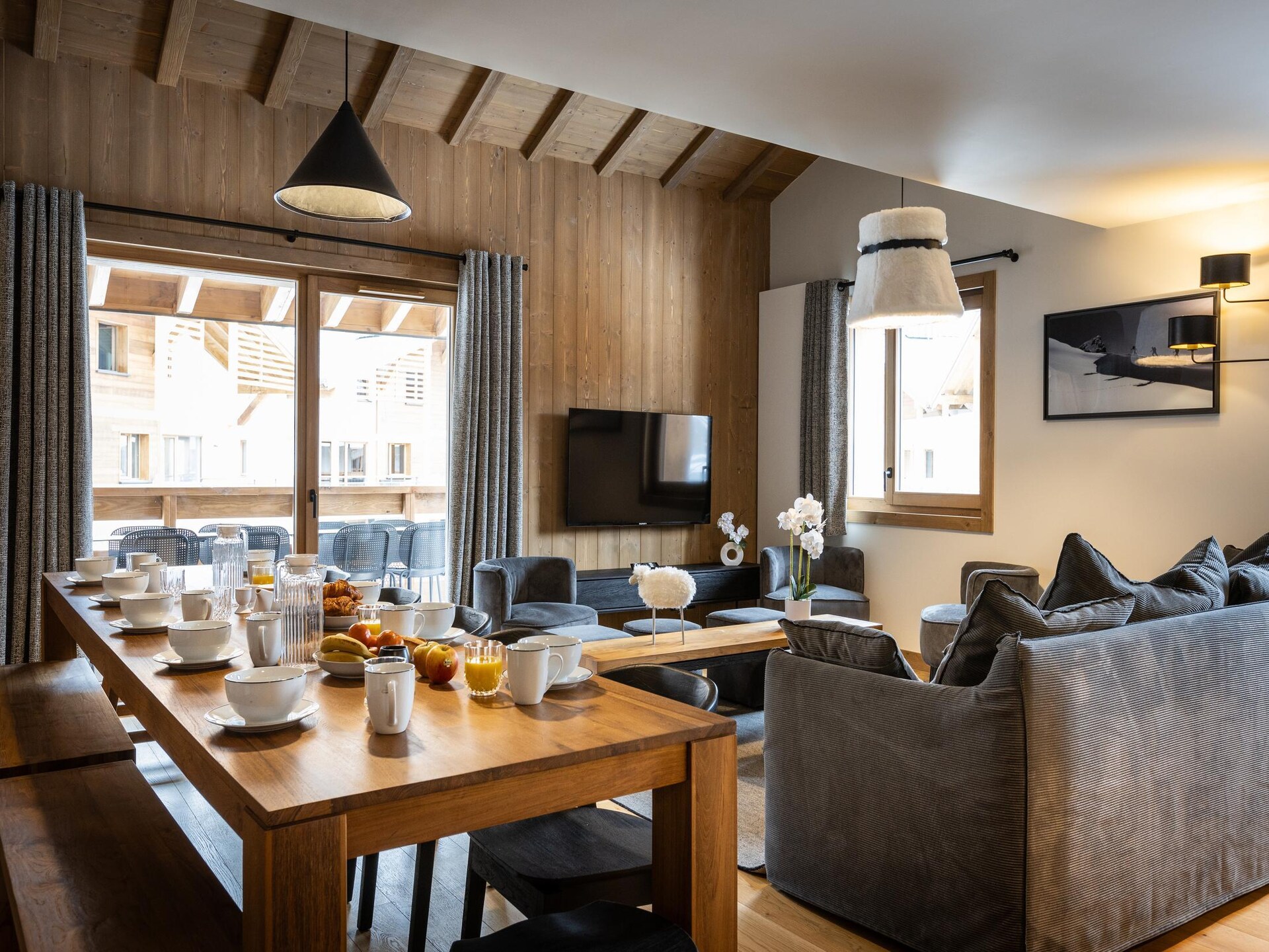 Ruim appartement in Megève met balkon en panoramisch uitzicht, 10 personen - foto 24