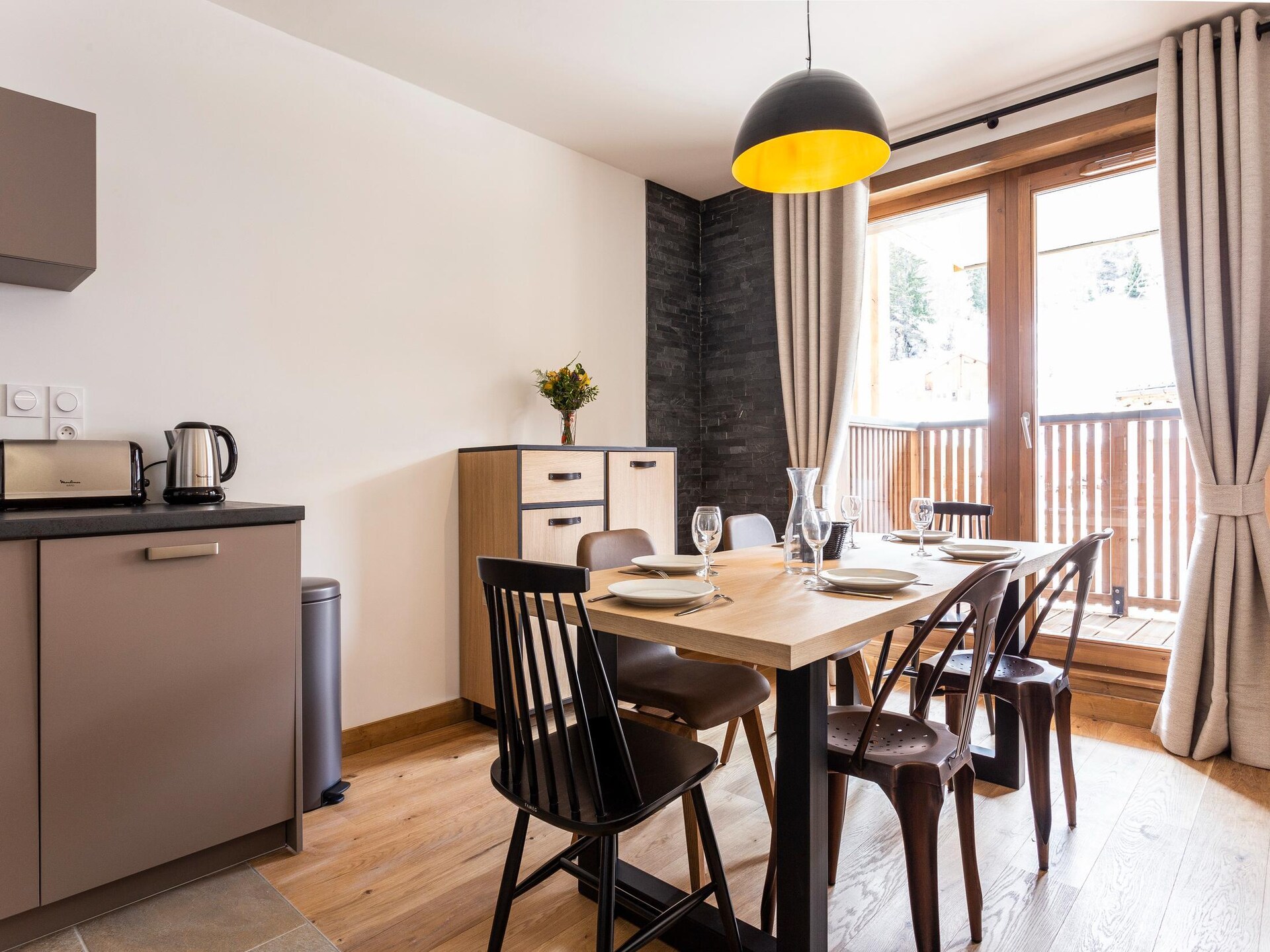 Le Diamant des Neiges-A38S: Ski-in ski-out appartement voor 8 in La Plagne - foto 15