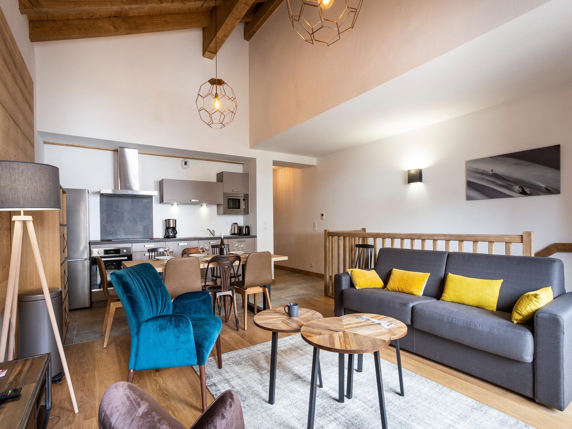 Le Diamant des Neiges-A38S: Ski-in ski-out appartement voor 8 in La Plagne - foto 1