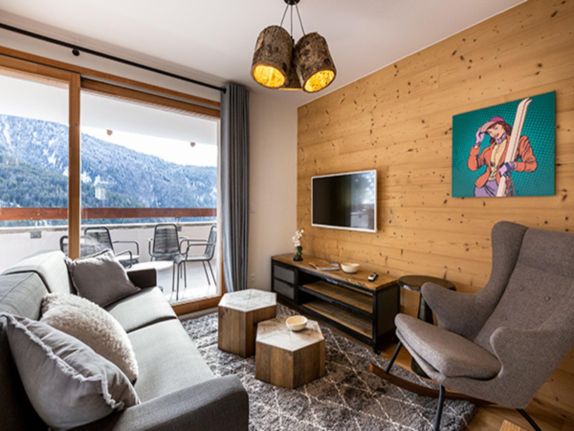 Appartement Vaujany met balkon en uitzicht op de Grandes Rousses - foto 3