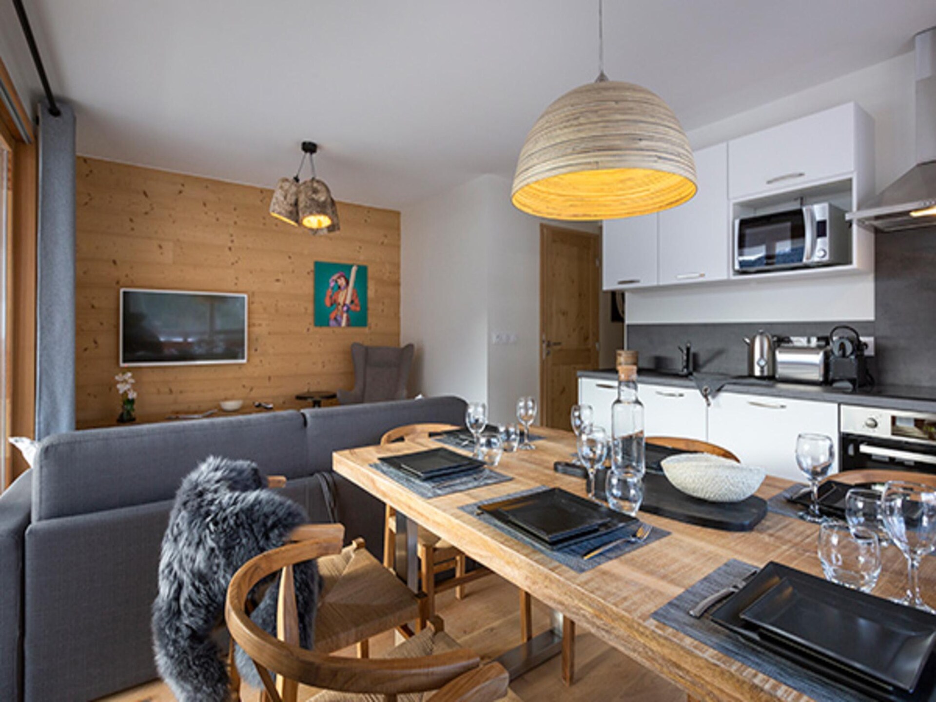 Appartement Vaujany met balkon en uitzicht op de Grandes Rousses - foto 13