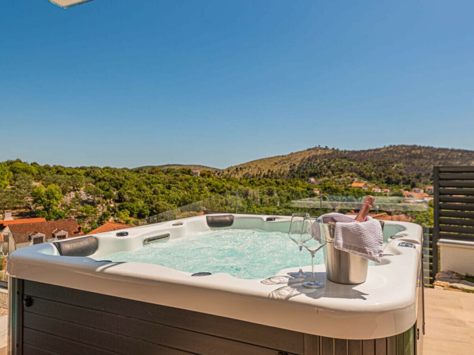 Modern appartement voor 8 met privézwembad, sauna en jacuzzi in Zaton - foto 8