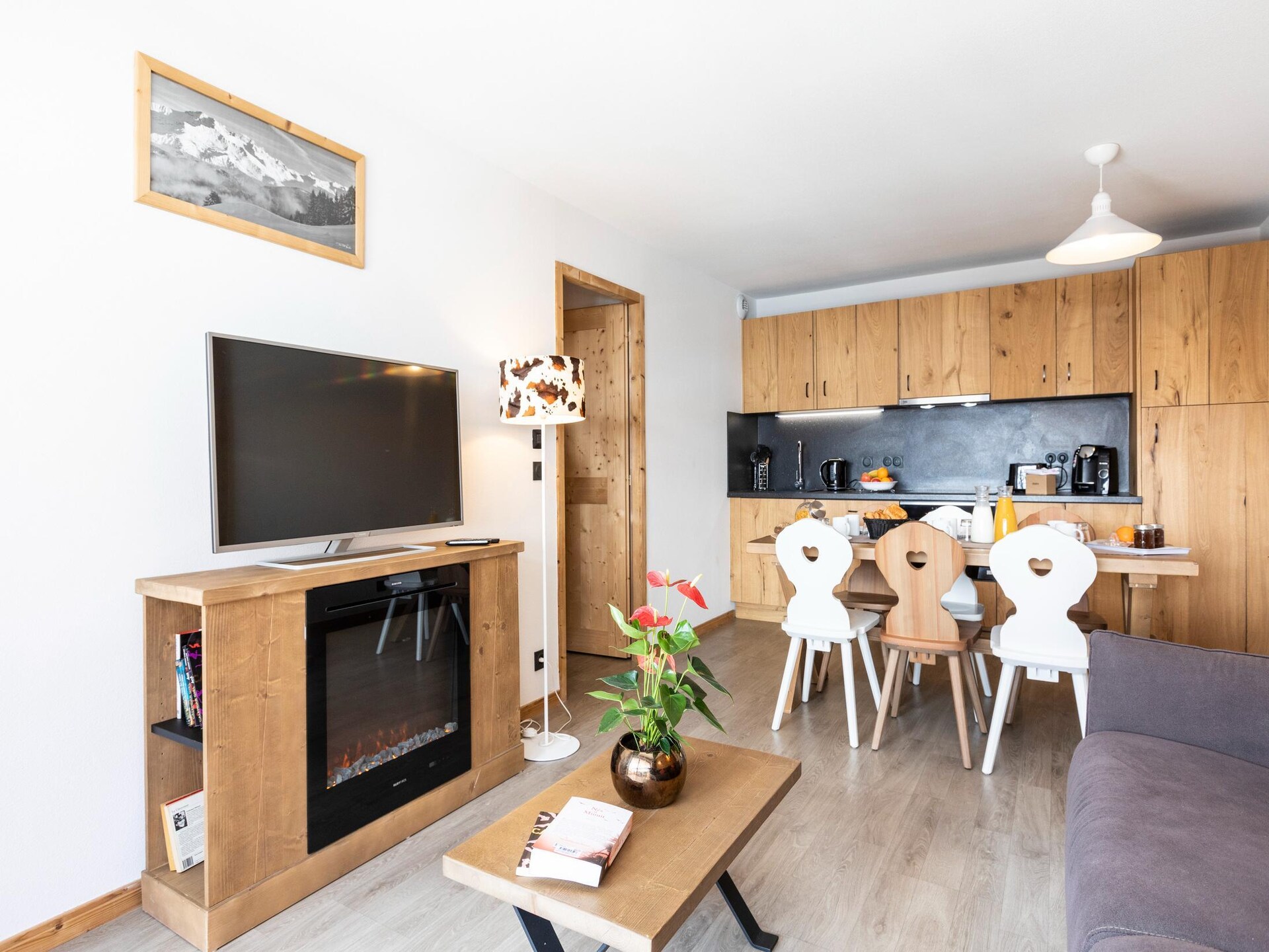 Knus appartement voor 6 met uitzicht op de bergtoppen in Beaufort - foto 12