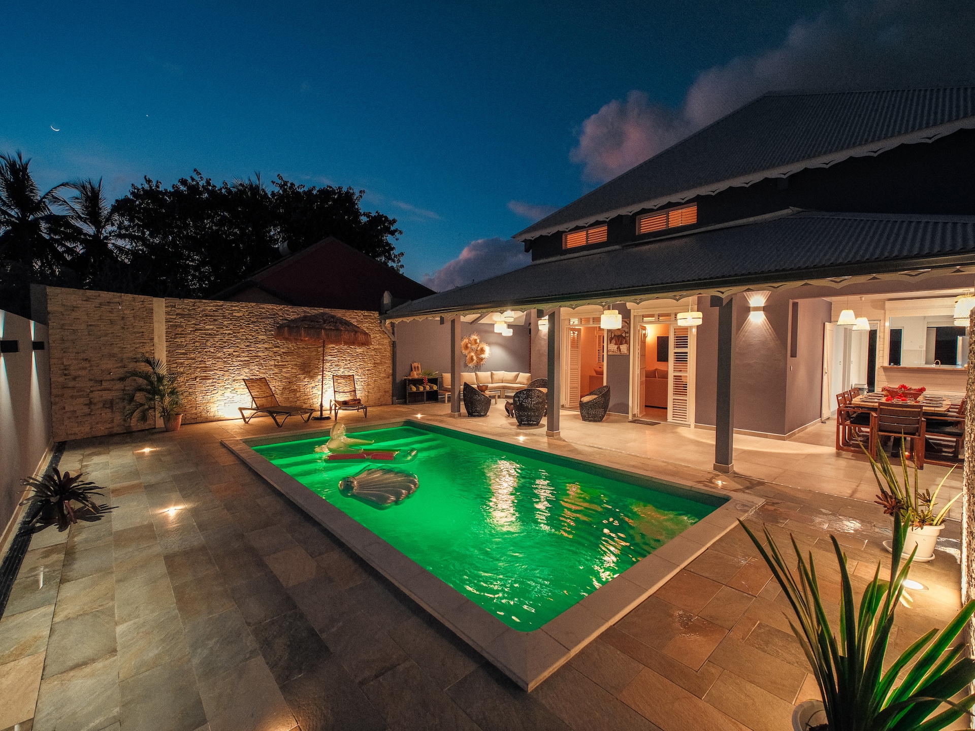 Privézwembad en luxe in villa L'Or de Belfond, Sainte-Anne - foto 16