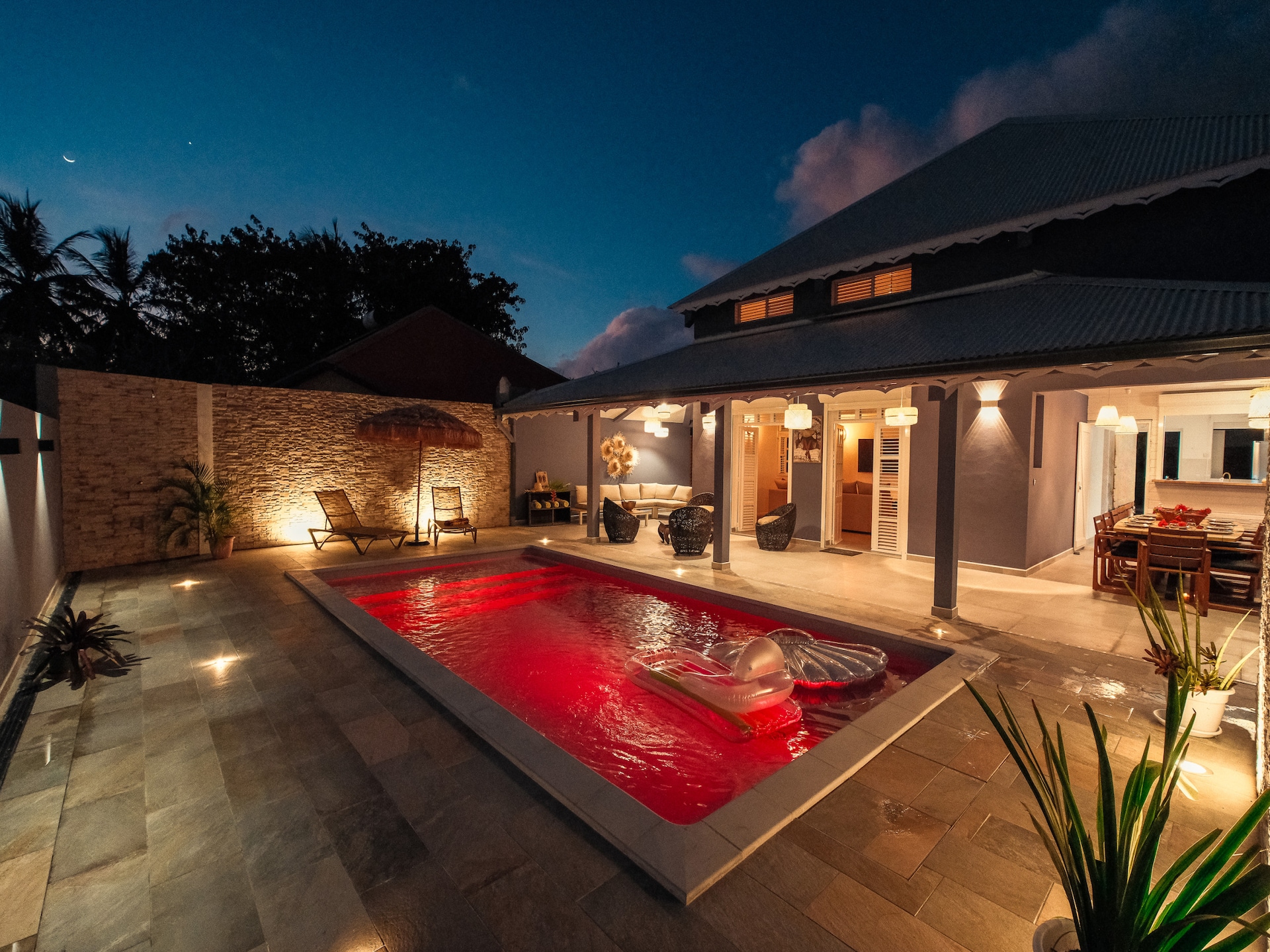 Privézwembad en luxe in villa L'Or de Belfond, Sainte-Anne - foto 14