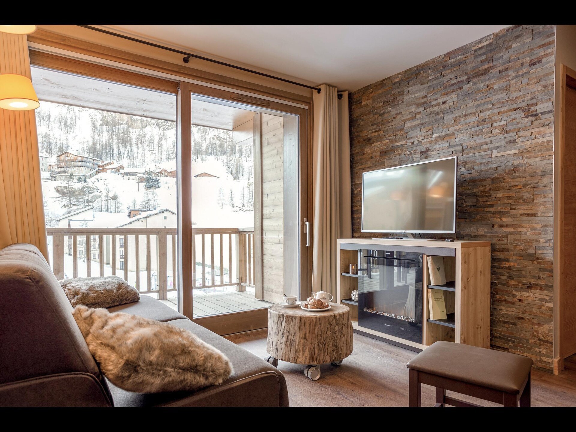Stijlvol appartement in Tignes voor 4 personen met open haard - foto 12
