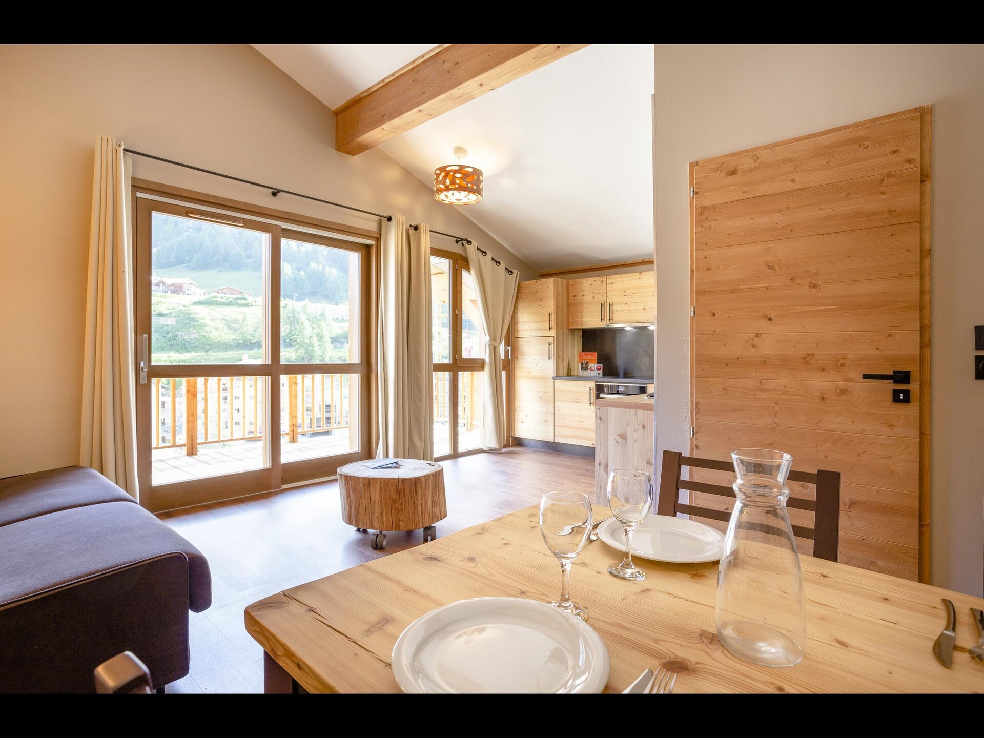 Stijlvol appartement in Tignes voor 4 personen met open haard - foto 14