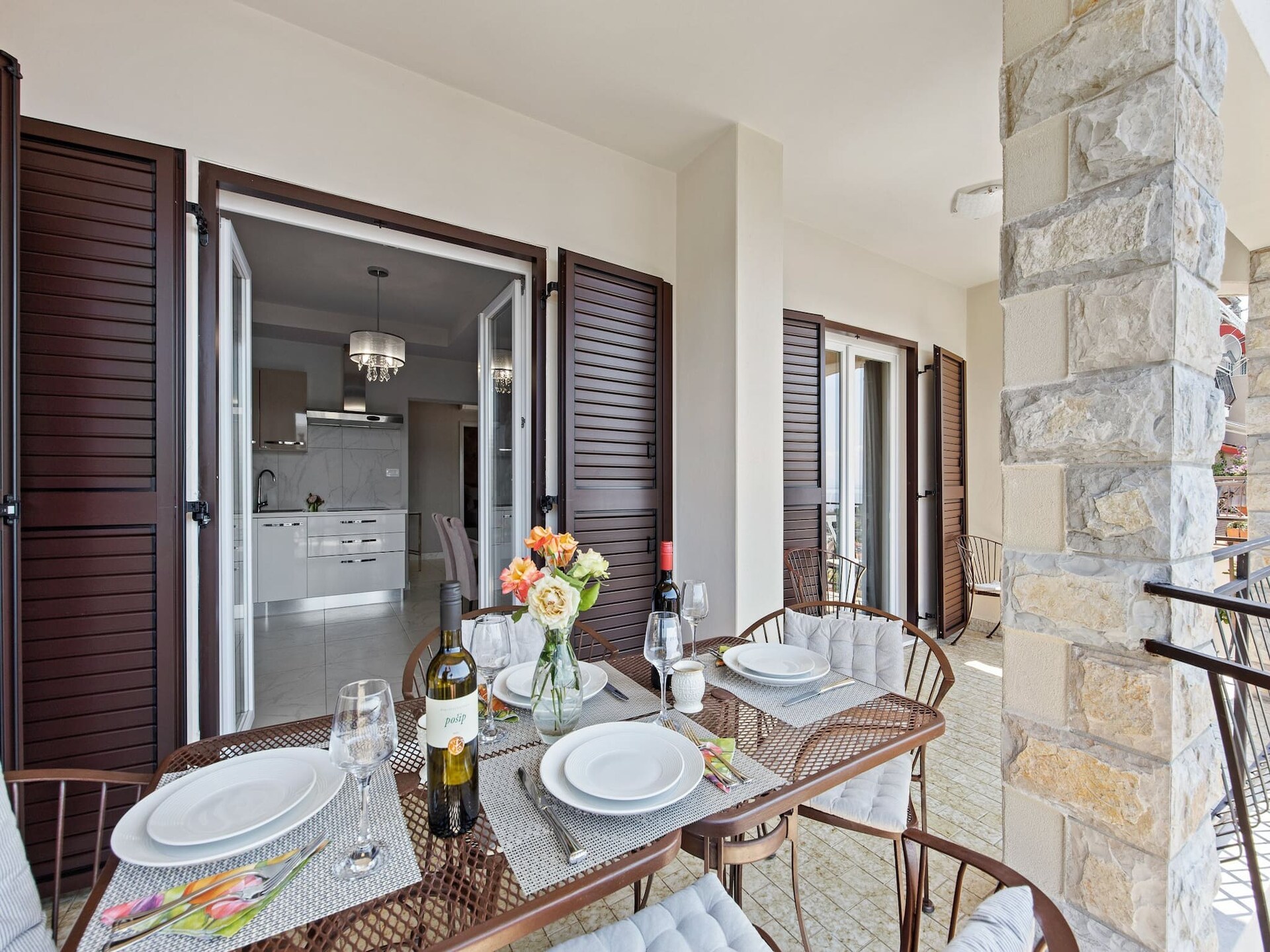 Lady M Gold – Stijlvol appartement met balkon en zeezicht in Rabac - foto 9