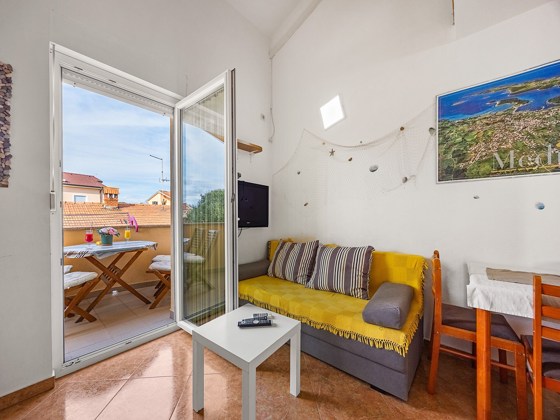 Romantisch appartement met zeezicht, 250 m van strand Medulin - foto 1