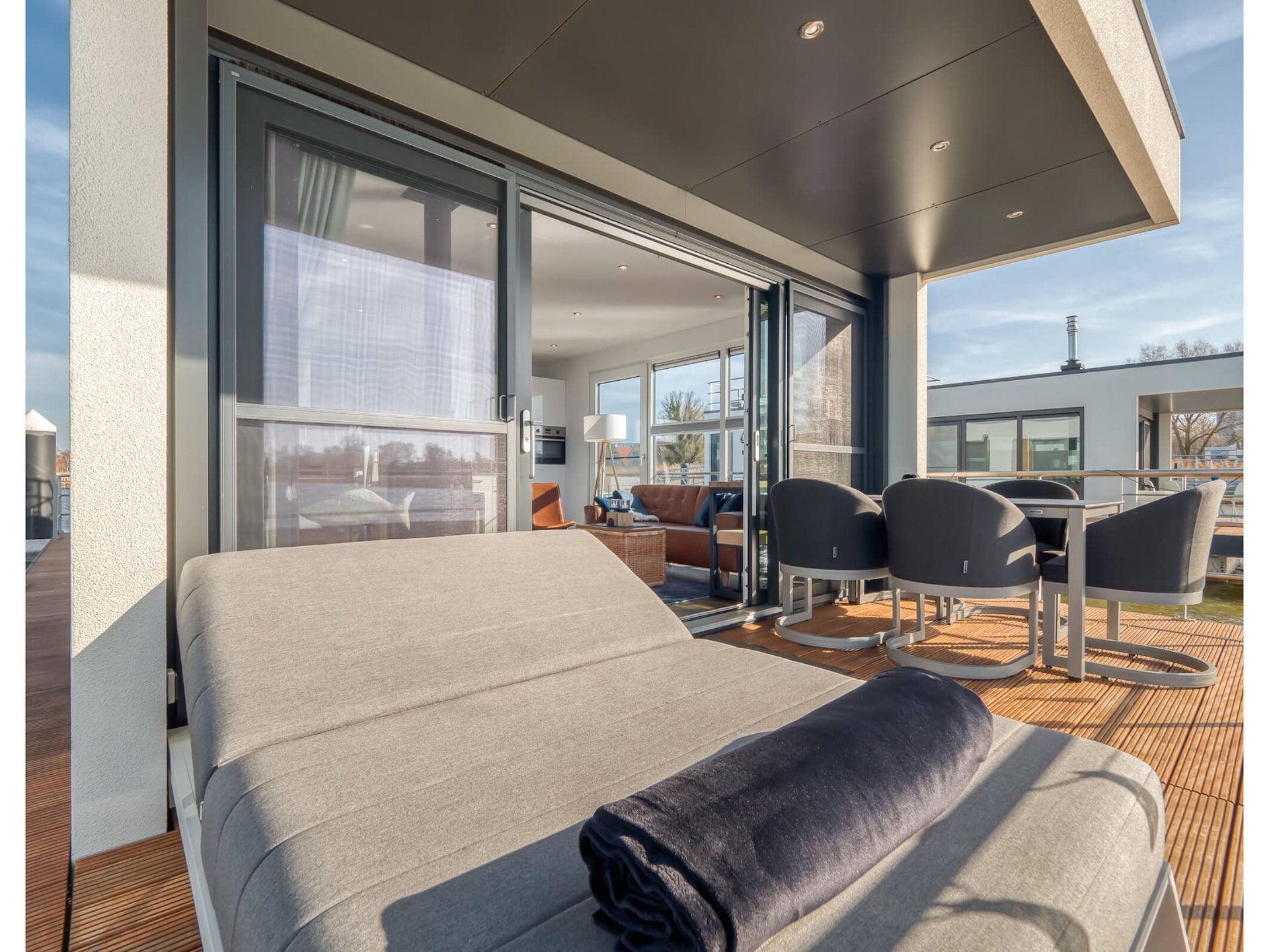 Stijlvolle woonboot voor 4 personen in Ribnitz-Damgarten · 44 m² - foto 19