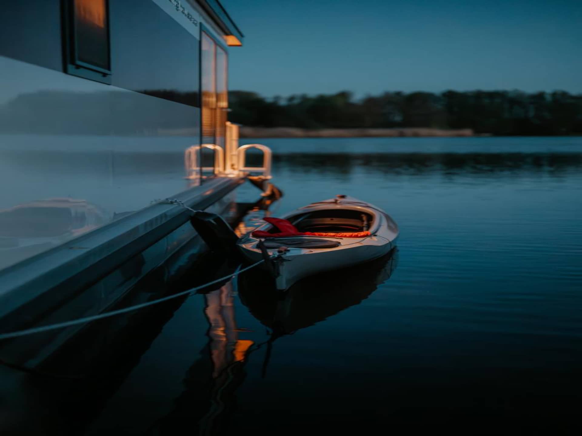 Luxe woonboot aan de Havel bij Zehdenick met uitzicht op het water - foto 20