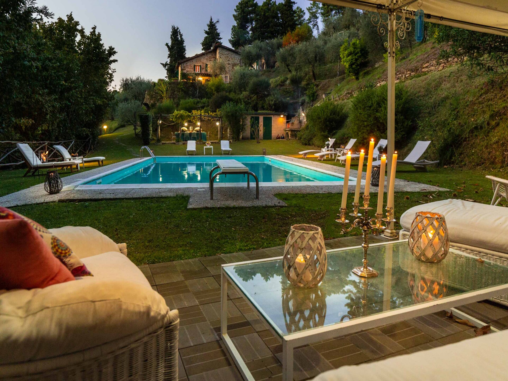 18e-eeuwse Toscaanse villa met privézwembad en bosbeek bij Lucca - foto 21