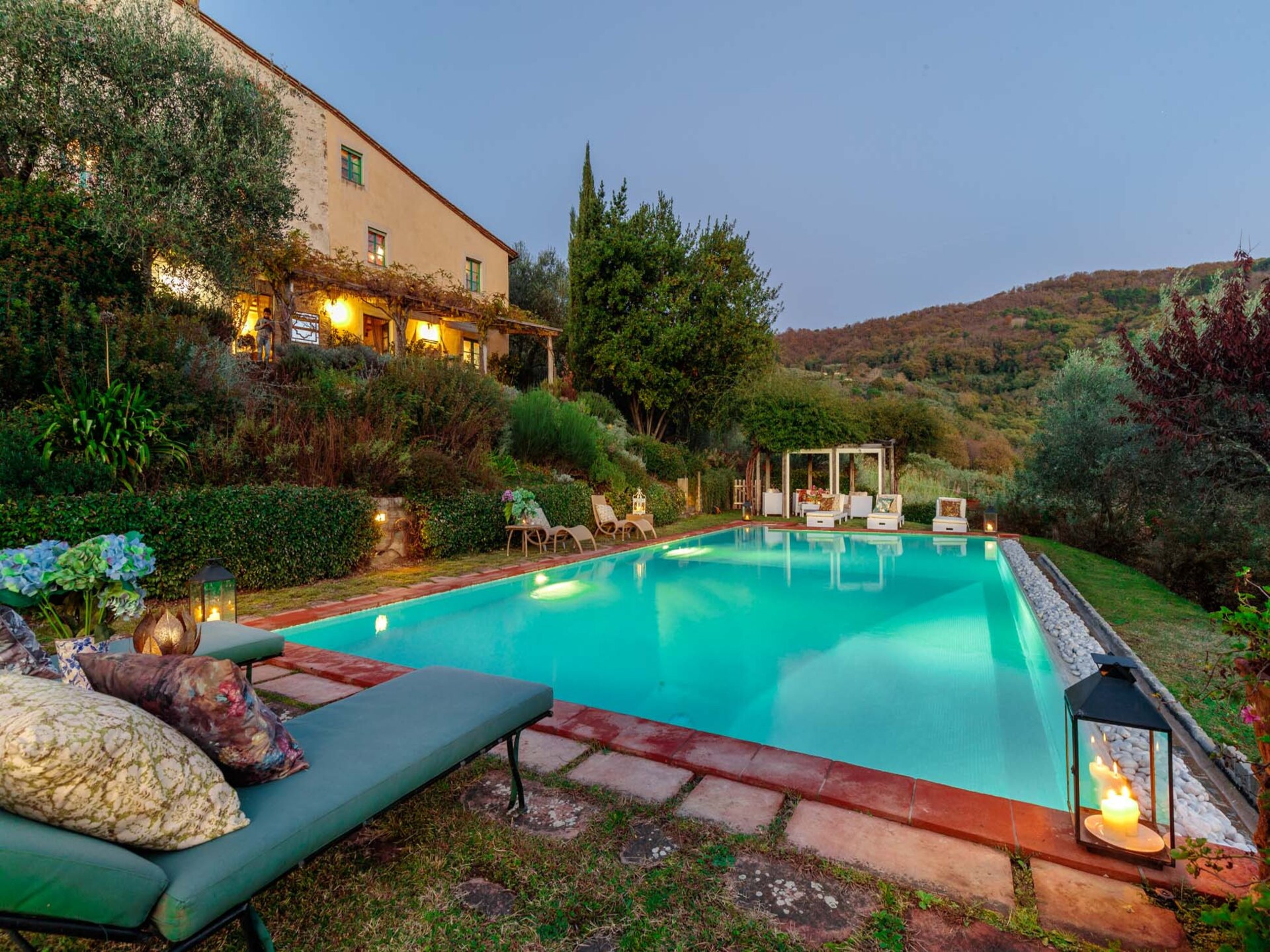 Villa Gufo: Ruim 400m² vakantiehuis met privé-zwembad en uitzicht bij Lucca - foto 9