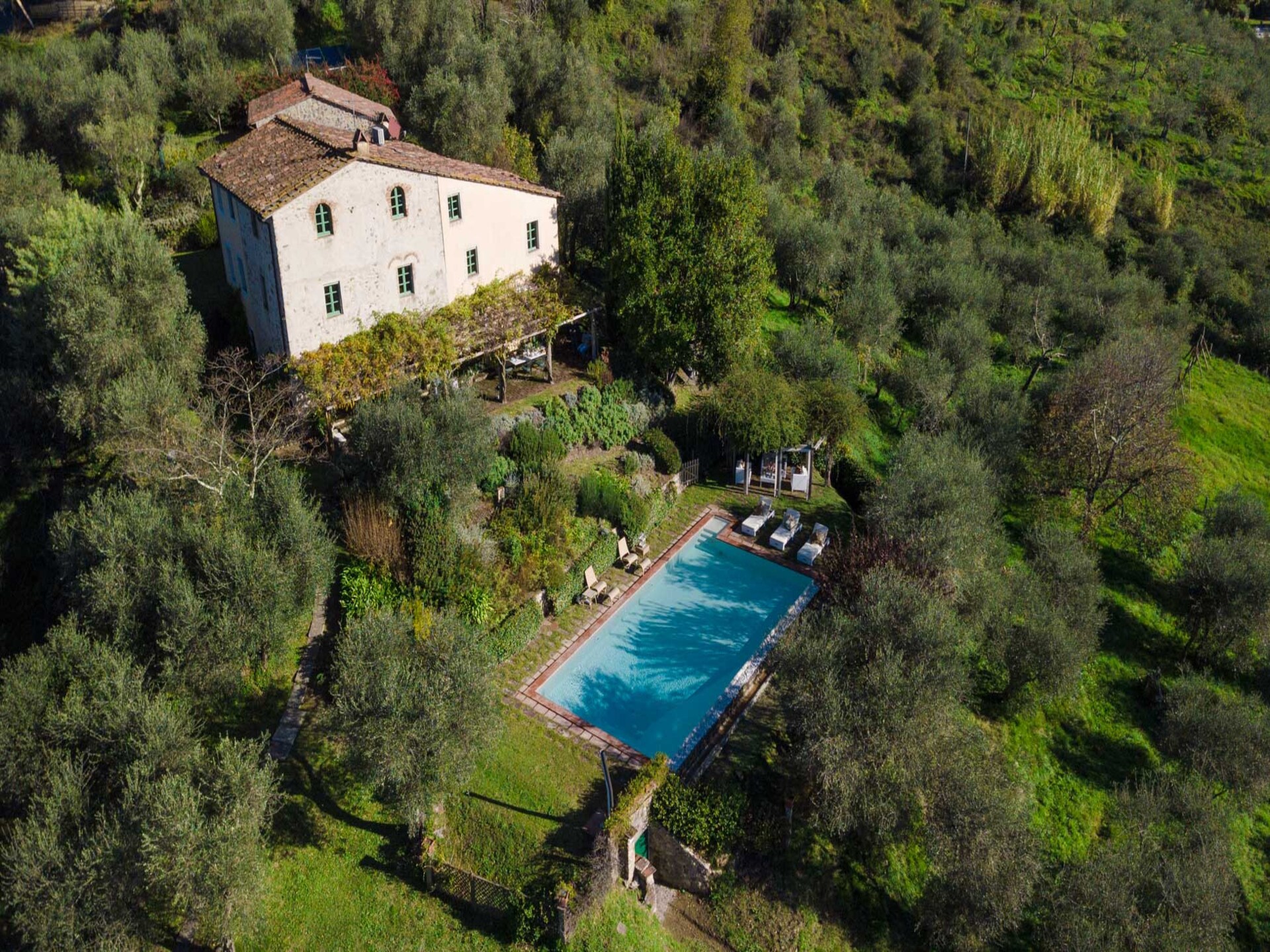 Villa Gufo: Ruim 400m² vakantiehuis met privé-zwembad en uitzicht bij Lucca - foto 3