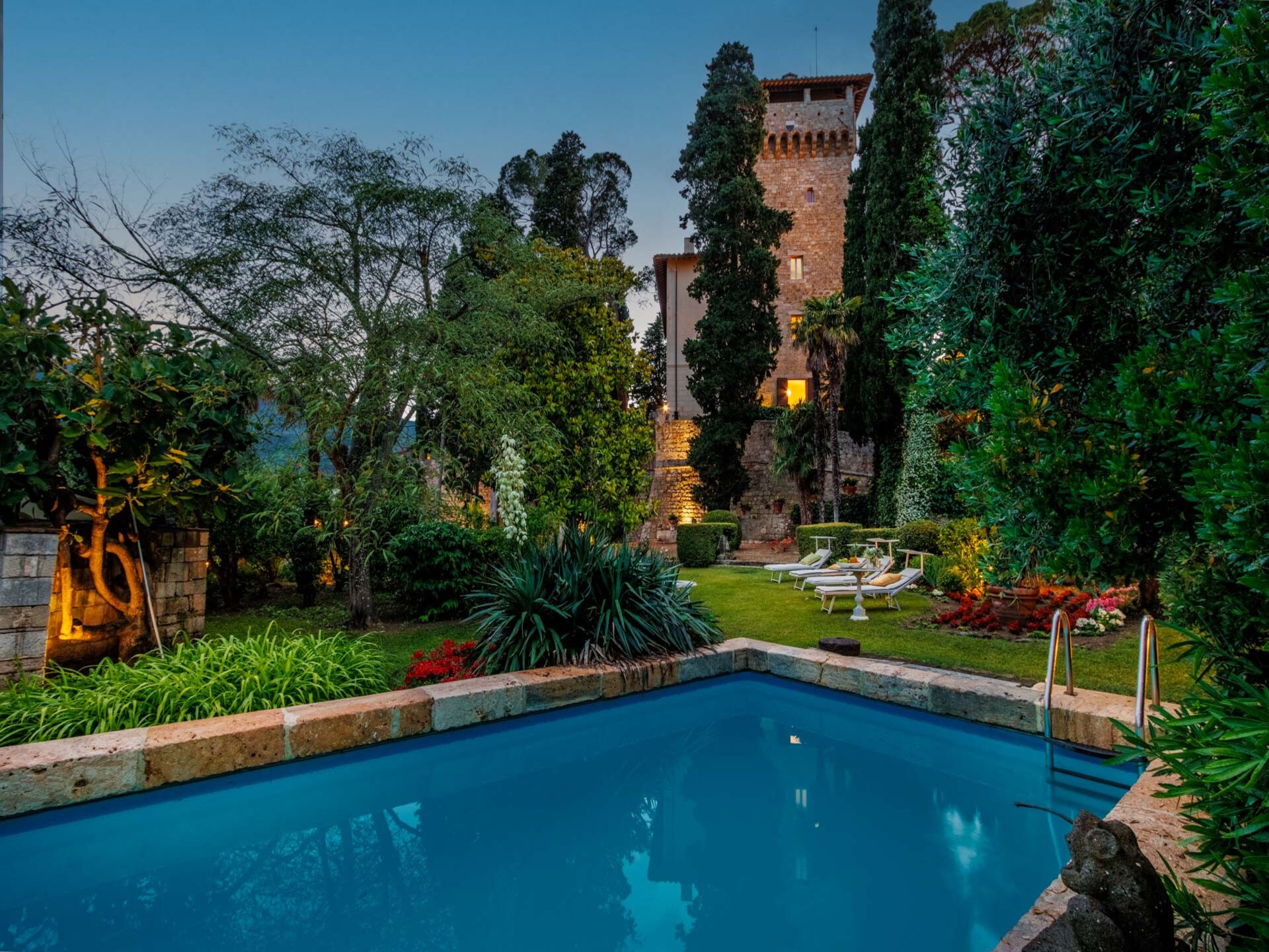 Middeleeuws kasteel in Cetona met privétoren en panoramisch zwembad - foto 4
