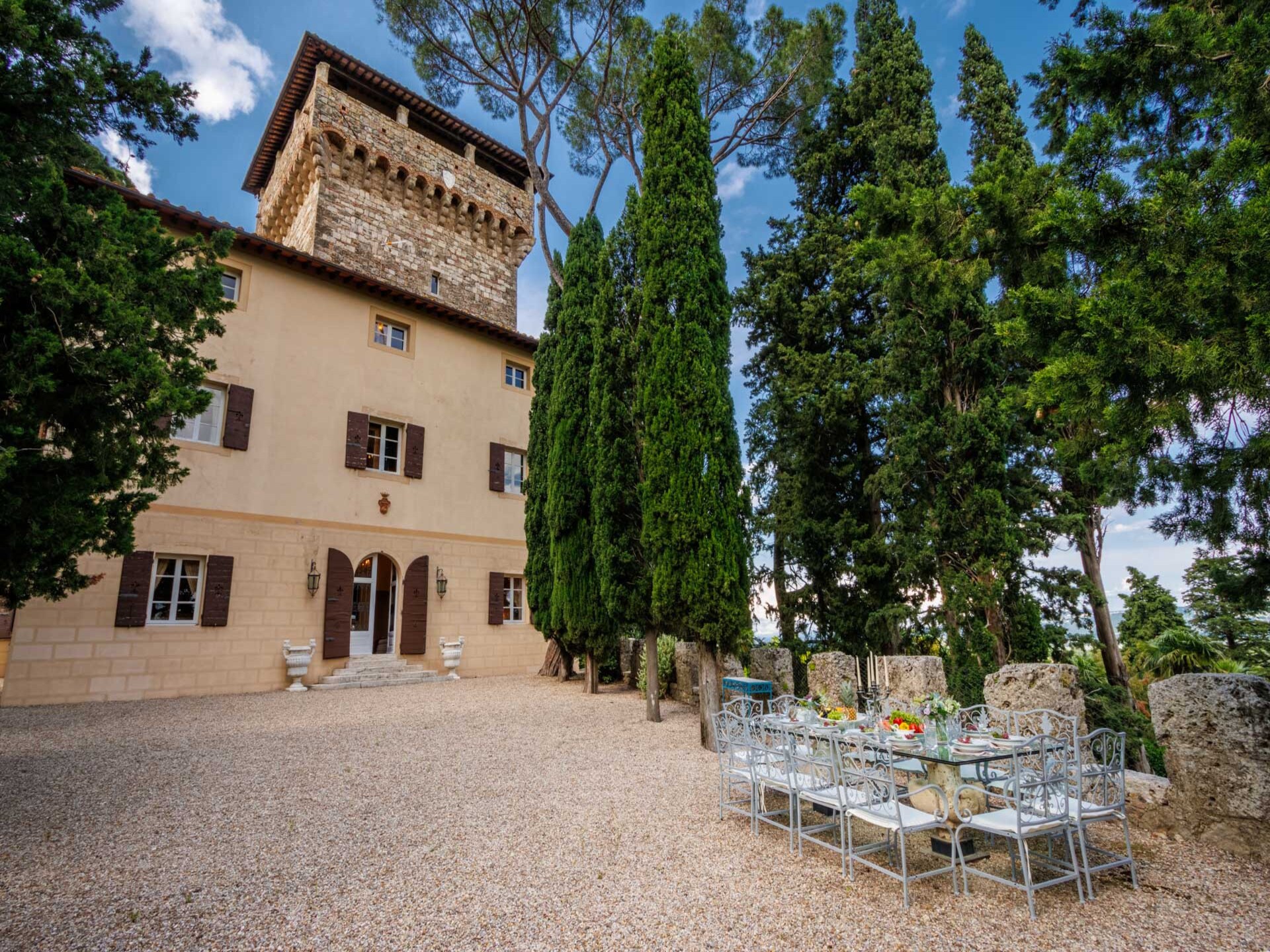 Middeleeuws kasteel in Cetona met privétoren en panoramisch zwembad - foto 112