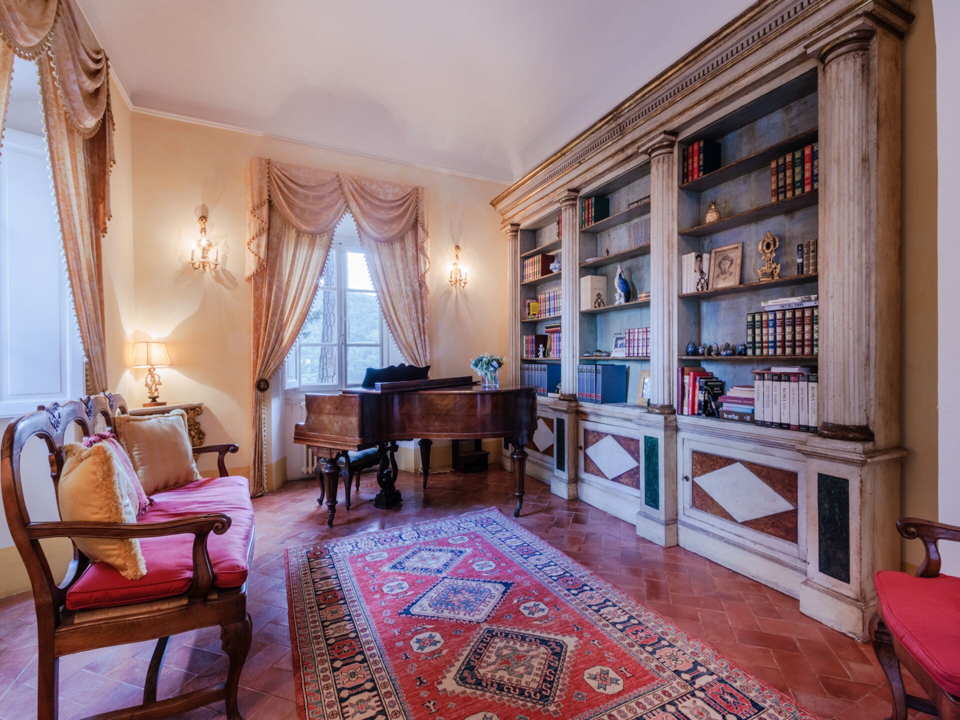 Middeleeuws kasteel in Cetona met privétoren en panoramisch zwembad - foto 14