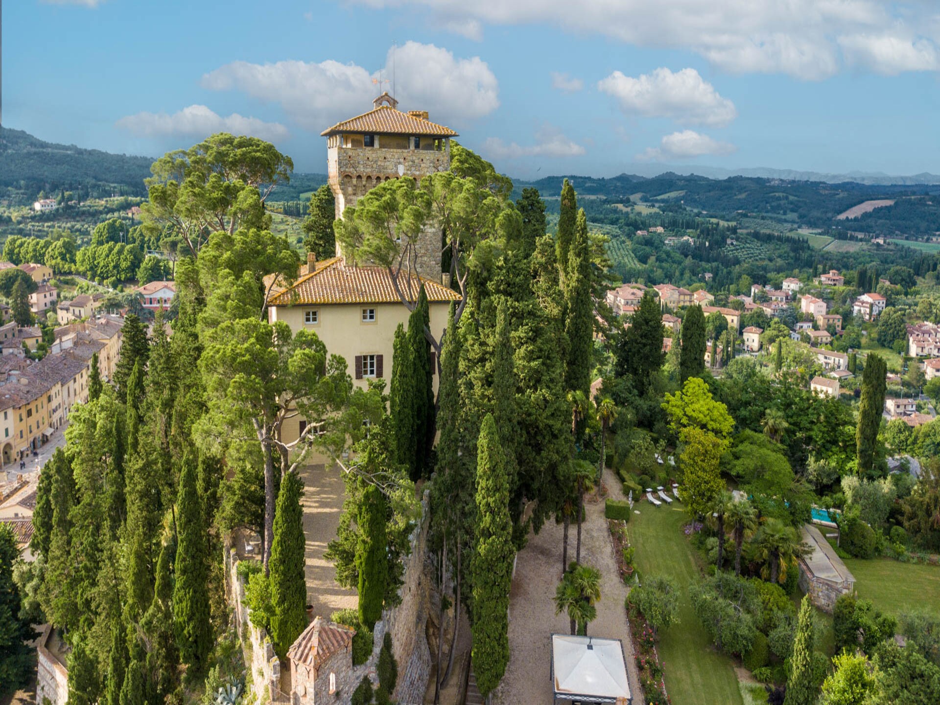 Middeleeuws kasteel in Cetona met privétoren en panoramisch zwembad - foto 116