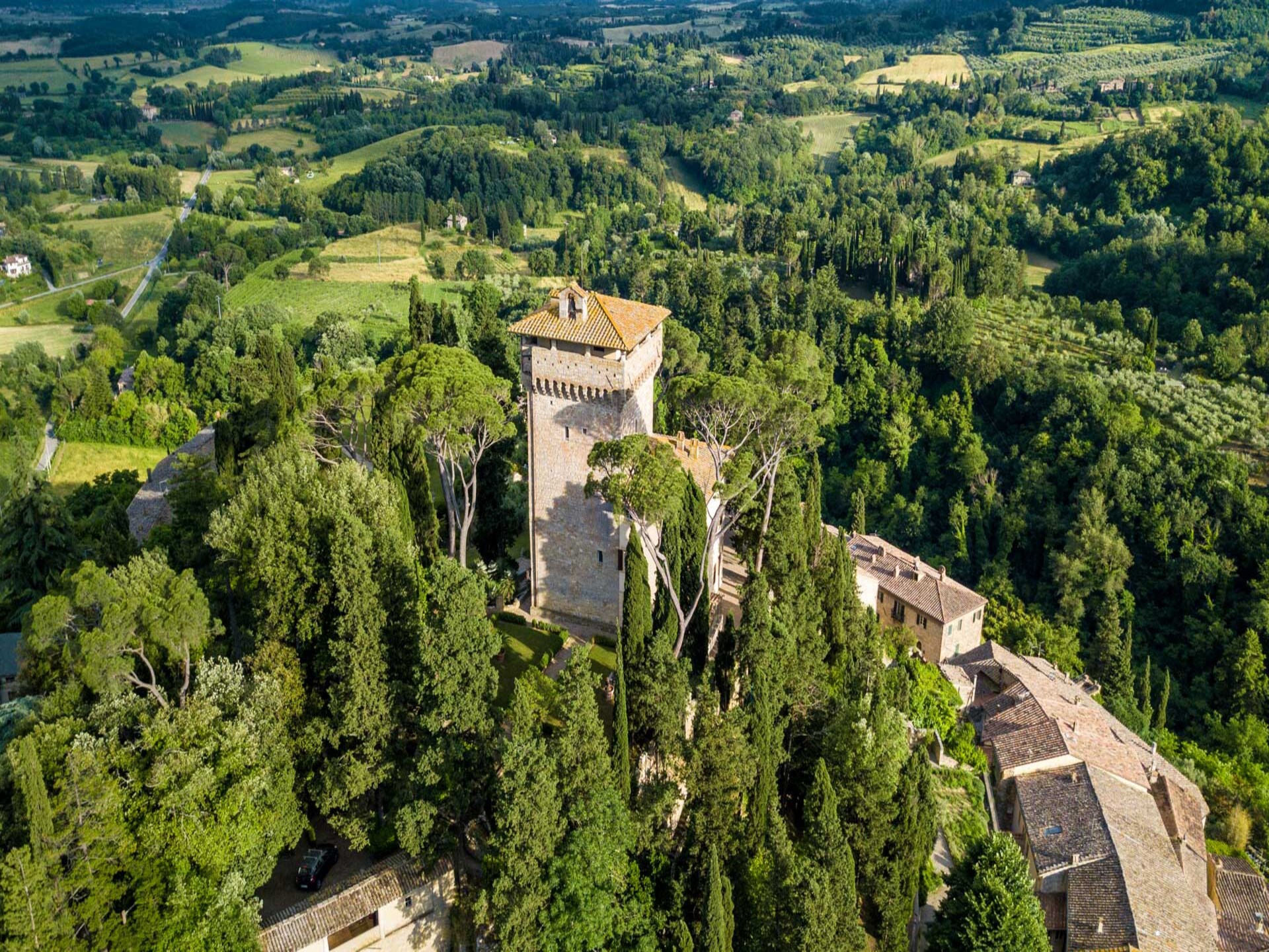 Middeleeuws kasteel in Cetona met privétoren en panoramisch zwembad - foto 119