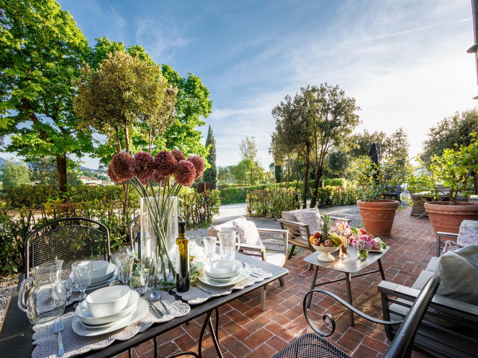 Toscaans appartement met tuin aan de wijngaard bij Lucca - foto 8