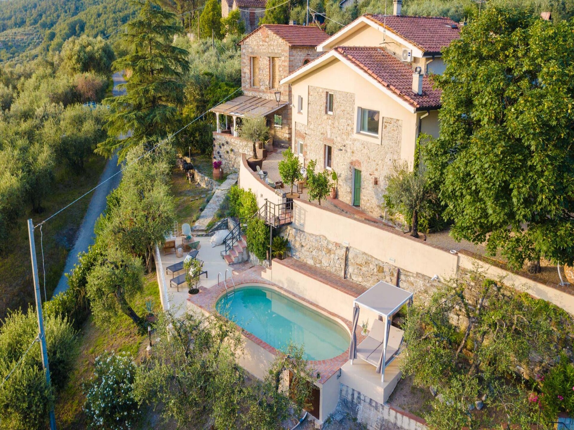 Authentieke Toscaanse boerderij met panoramisch uitzicht nabij Monsummano Terme - foto 7