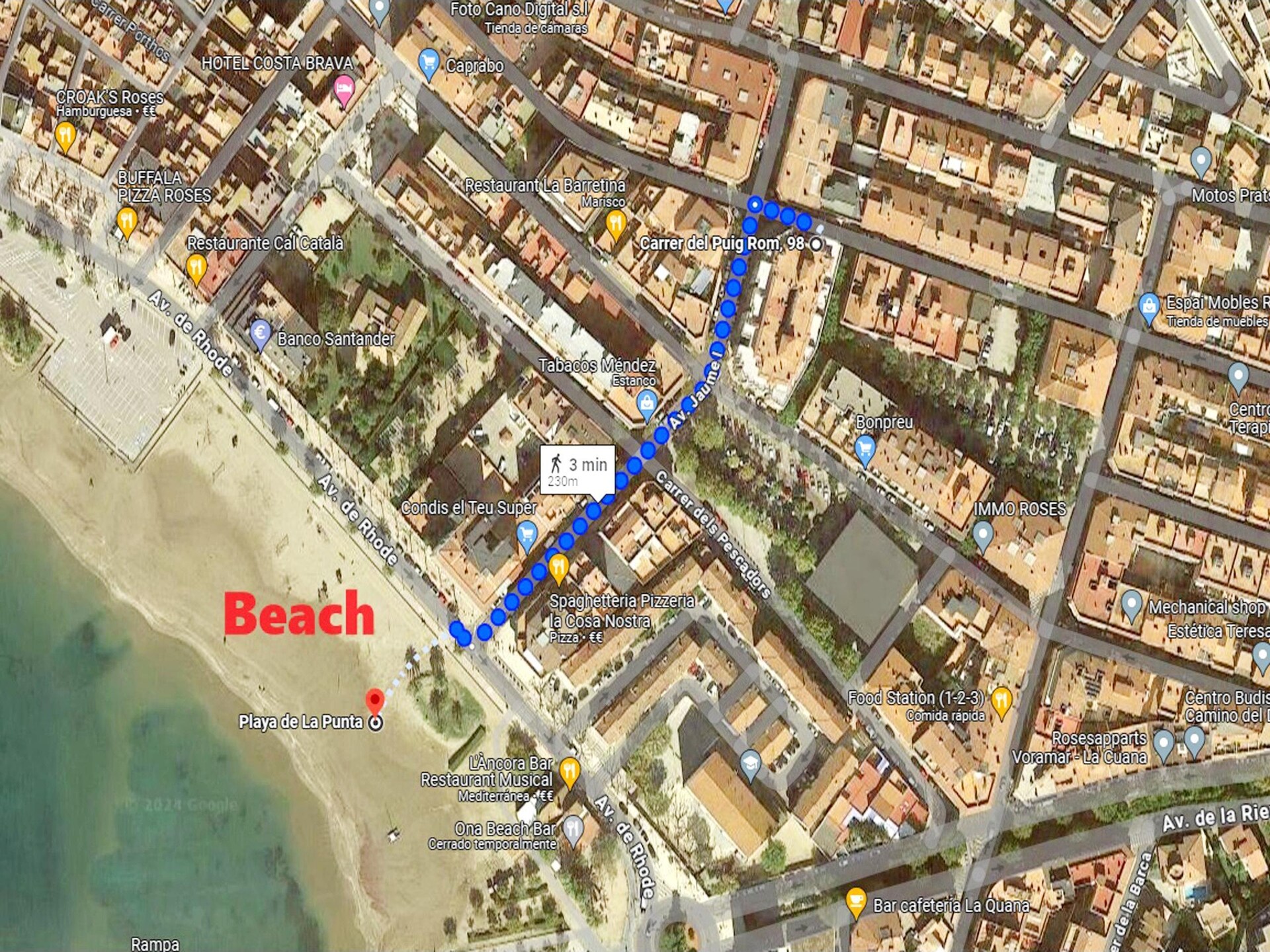 Ruim appartement in Roses op 200m van het strand - foto 25