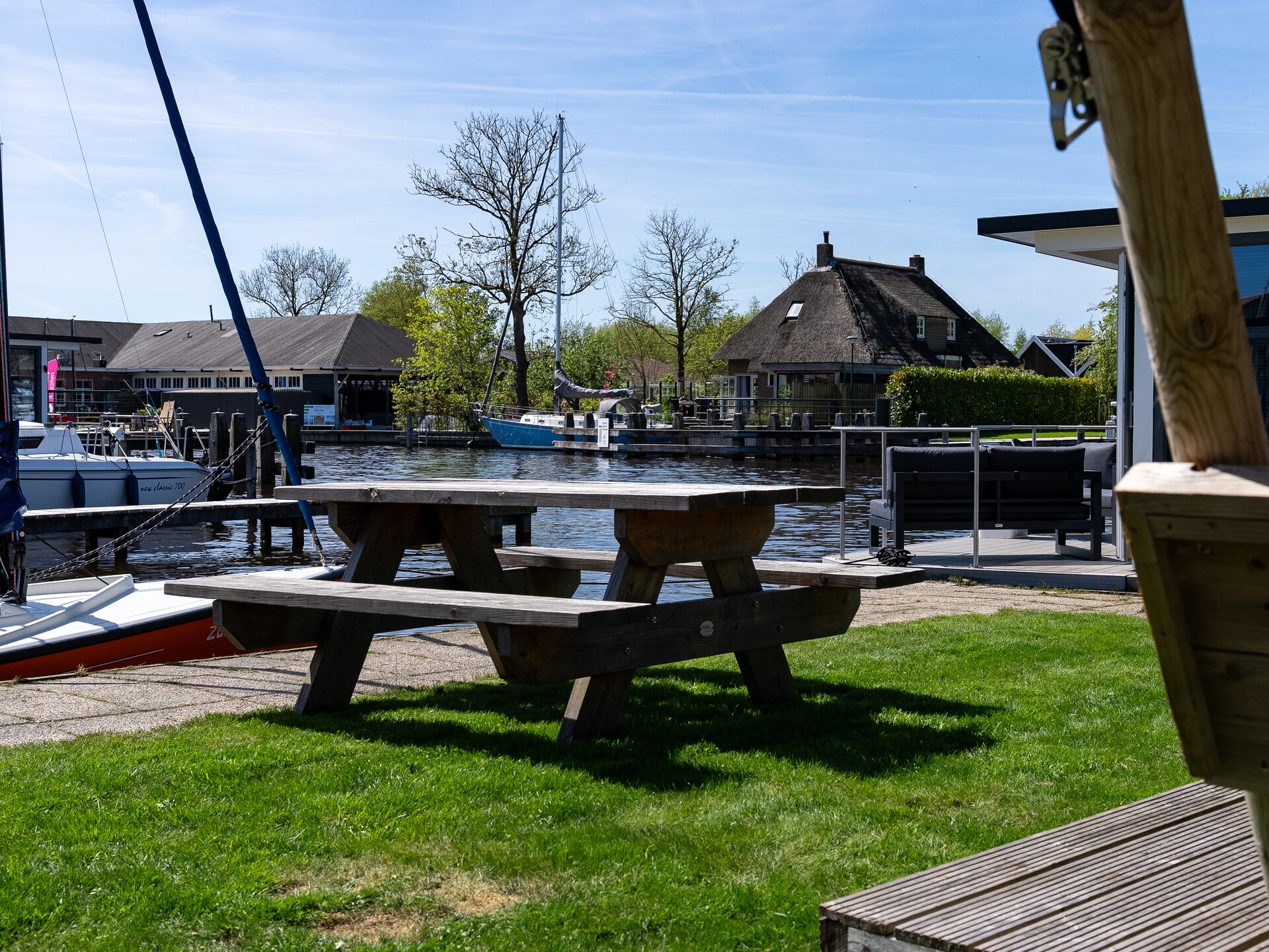 Safaritent aan het water in Heeg – 4 pers. met privéterras aan jachthaven - foto 15