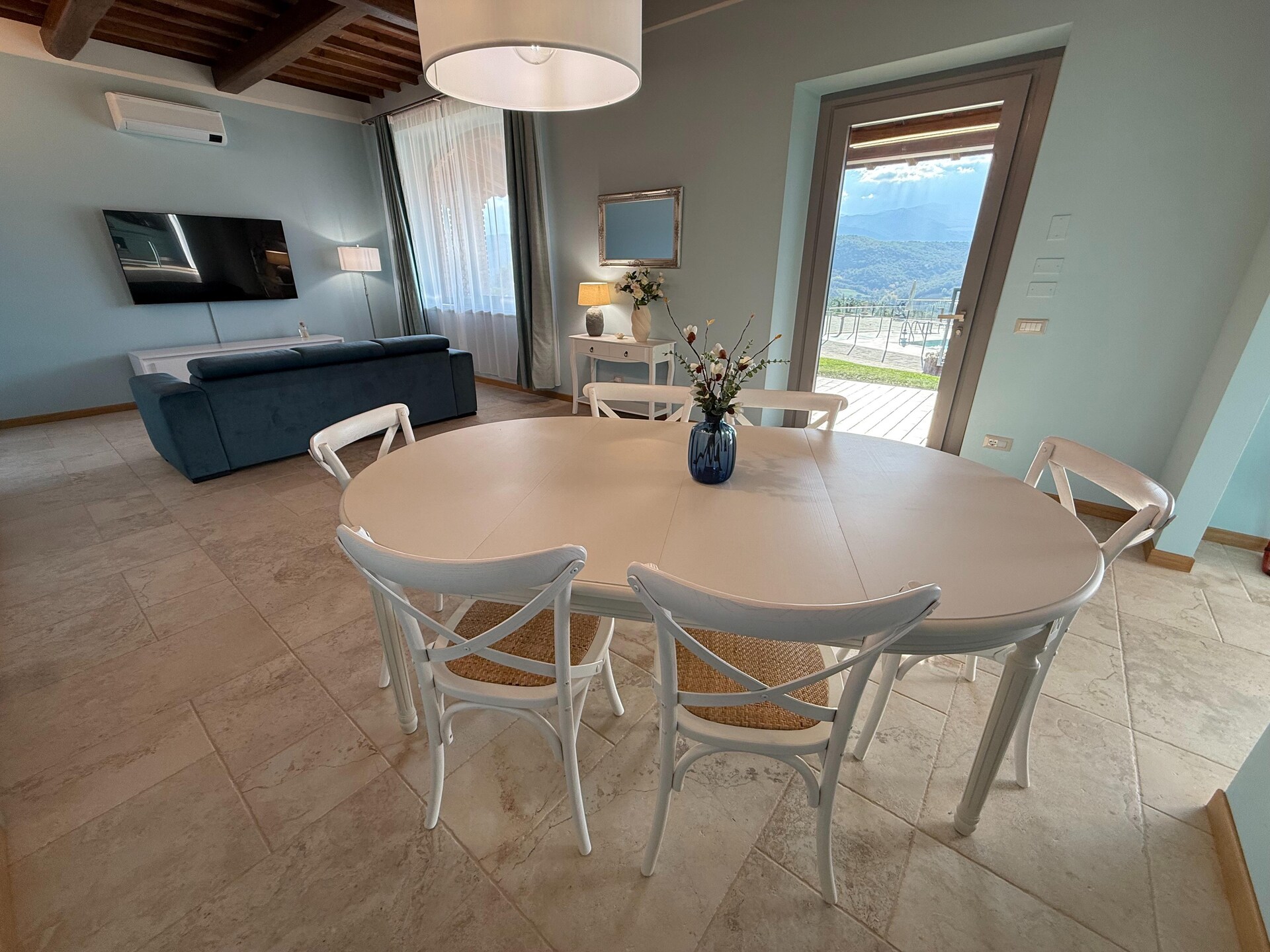 Luxe appartement Orchidea in Poppi met zwembad en uitzicht - foto 4