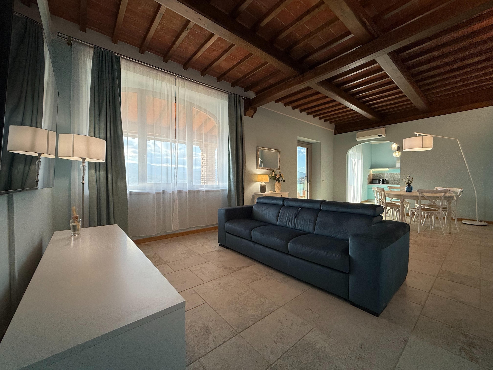 Luxe appartement Orchidea in Poppi met zwembad en uitzicht - foto 3