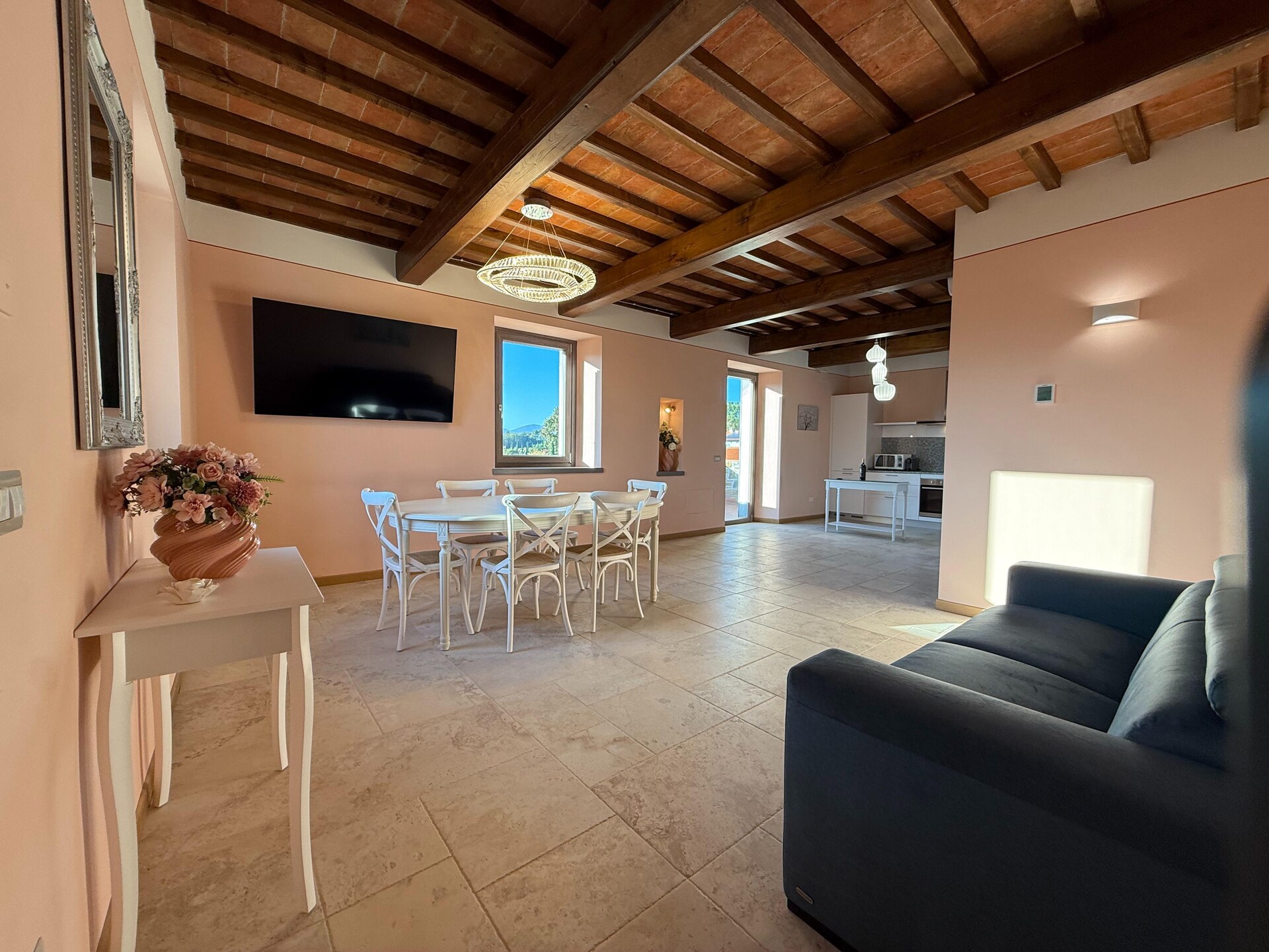Verfijnd appartement met panoramisch zwembad in Poppi, Toscane - foto 12