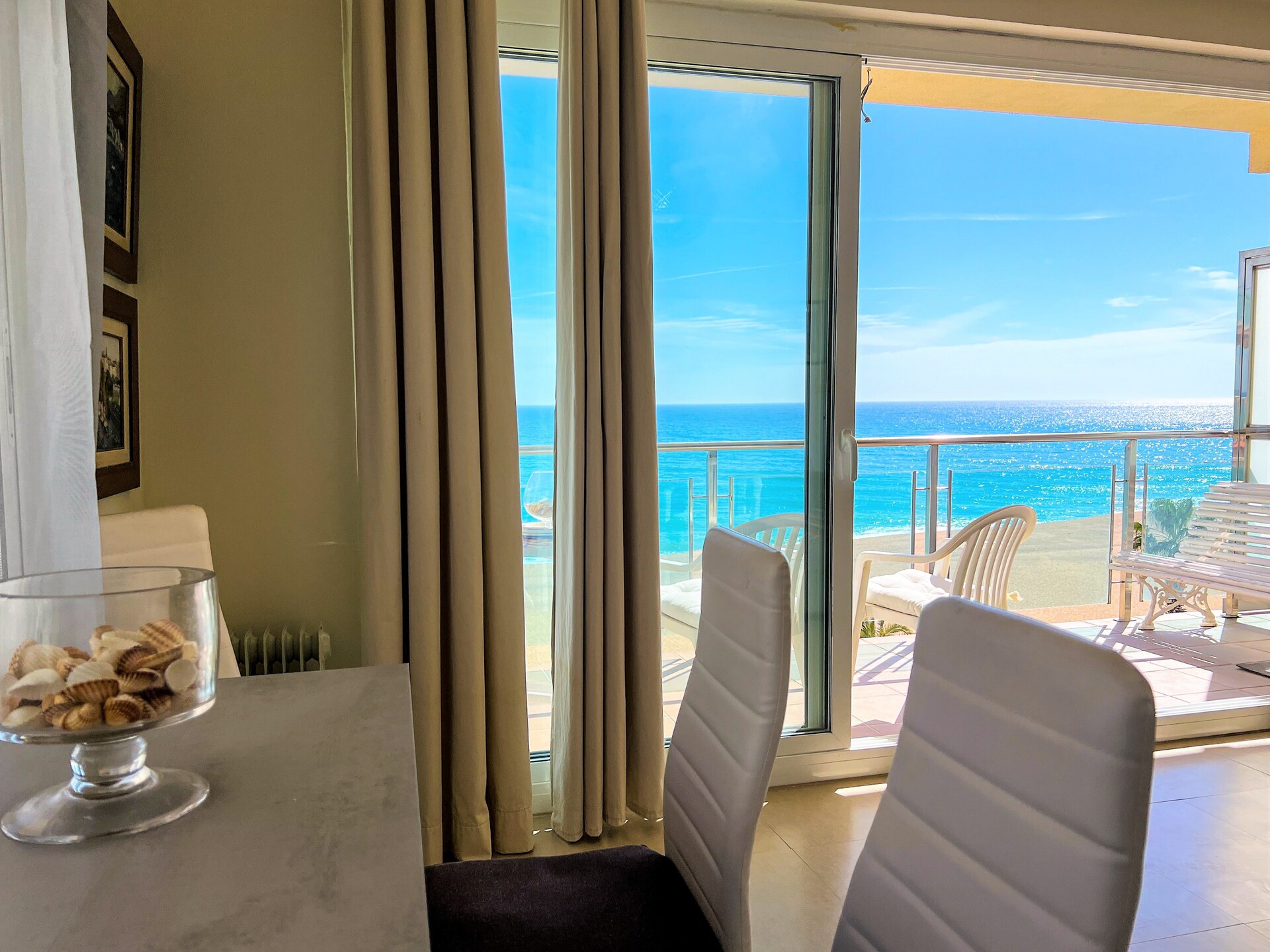 Appartement Mar: Direct aan zee in Santa Susanna met zwembad en panoramisch uitzicht - foto 12