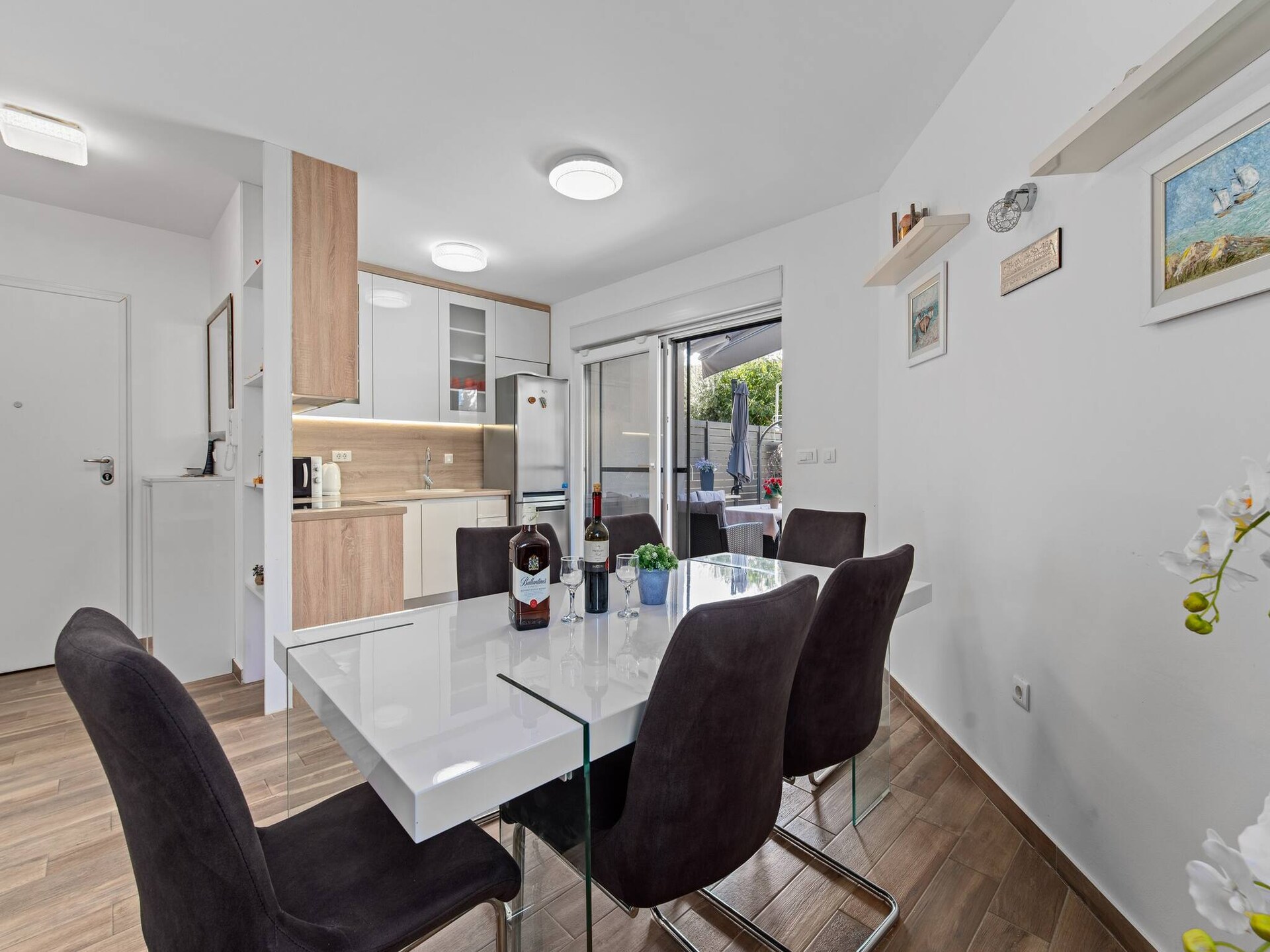 Rustiek appartement met tuin en BBQ op 500m van strand Rogoznica - foto 7