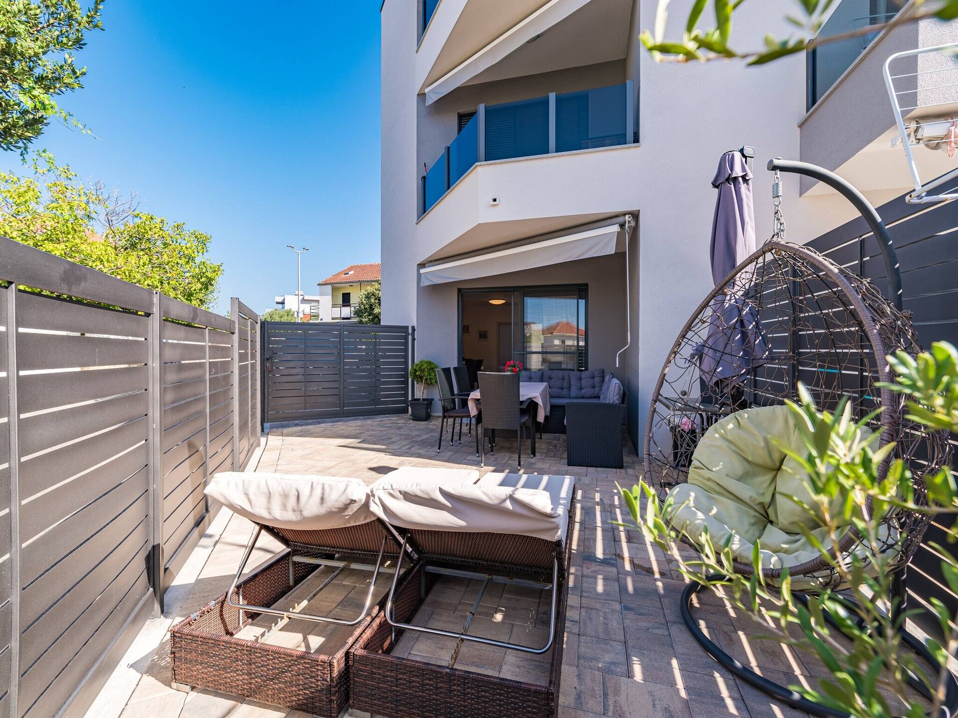 Rustiek appartement met tuin en BBQ op 500m van strand Rogoznica - foto 17