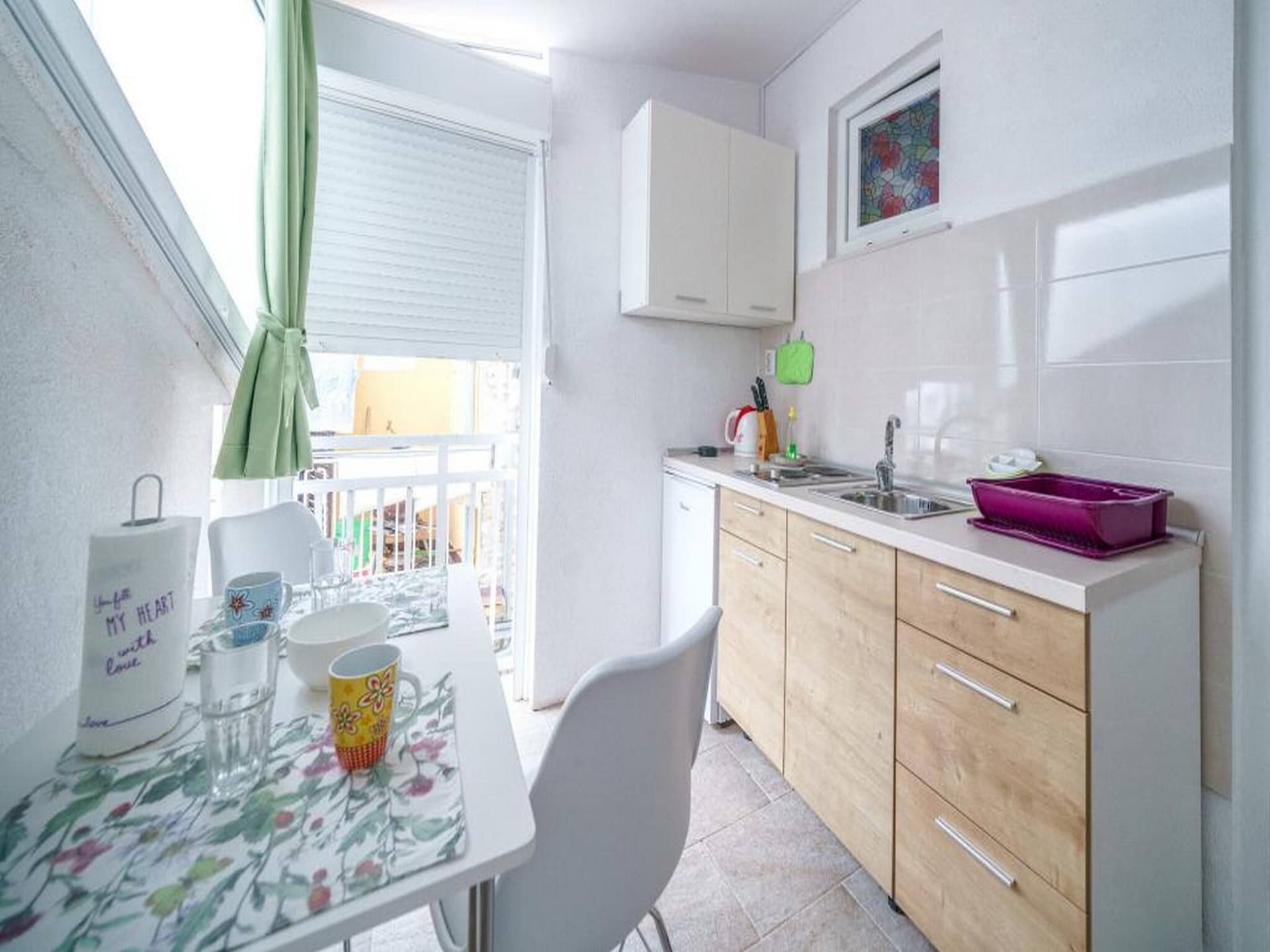 Knus appartement voor 2 in Vodice met zwembad, op 1 km van het strand - foto 5
