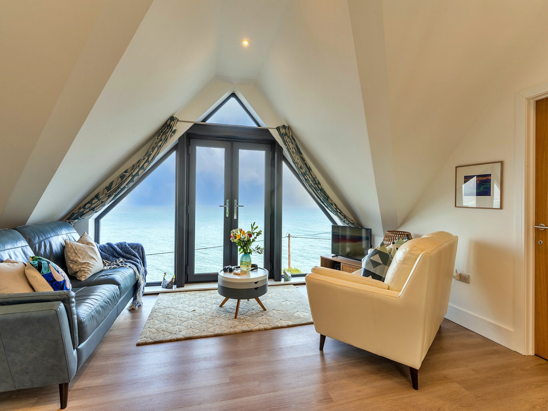 Glasrijk vakantiehuis met ononderbroken zeezicht op de kliffen bij Mousehole - foto 11