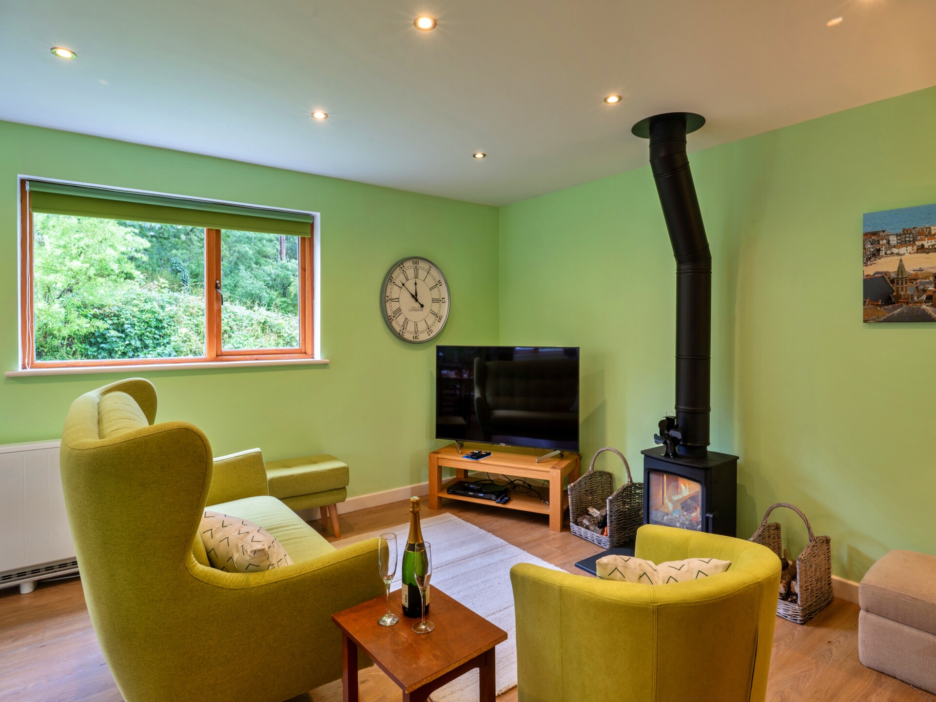 Romantisch chalet Skylarks in het hart van Cornwall met tuin en golfbaan - foto 6