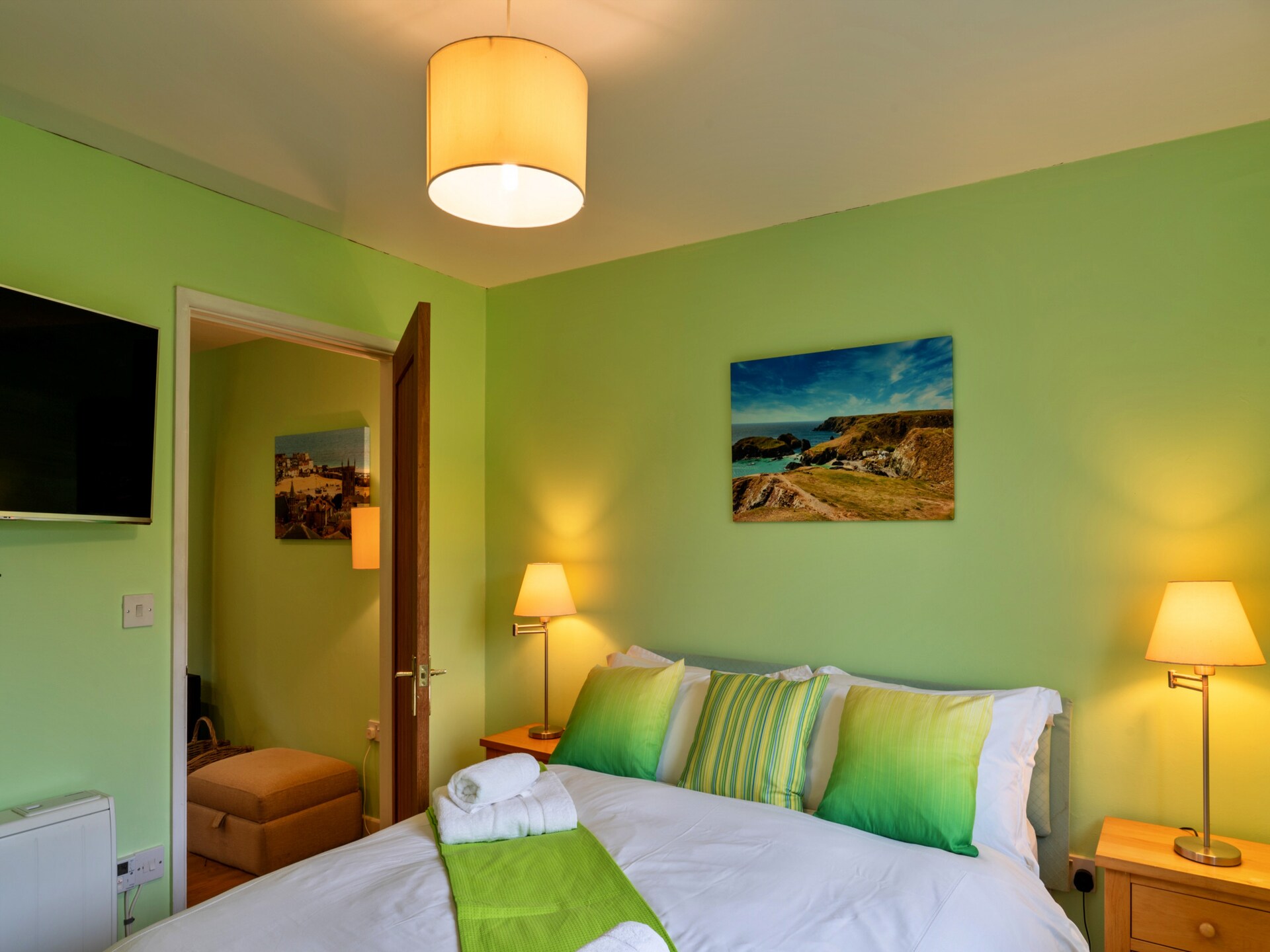 Romantisch chalet Skylarks in het hart van Cornwall met tuin en golfbaan - foto 9