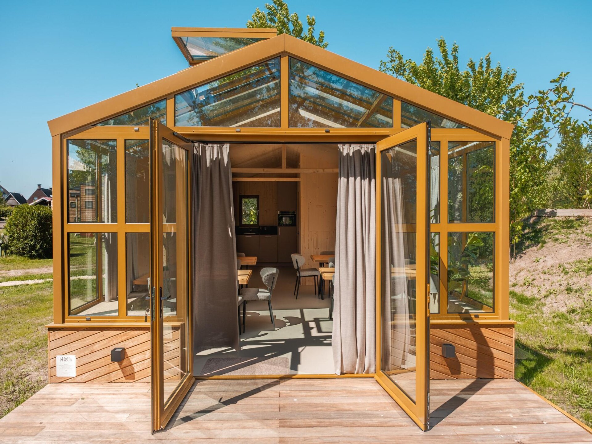 4 Tiny Greenhouses met groepsruimte in Friese natuur, 16 personen - foto 20