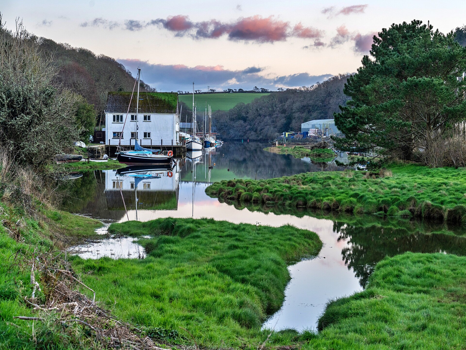 Historisch douanekantoor met bubbelbad en uitzicht op de Helford River - foto 44