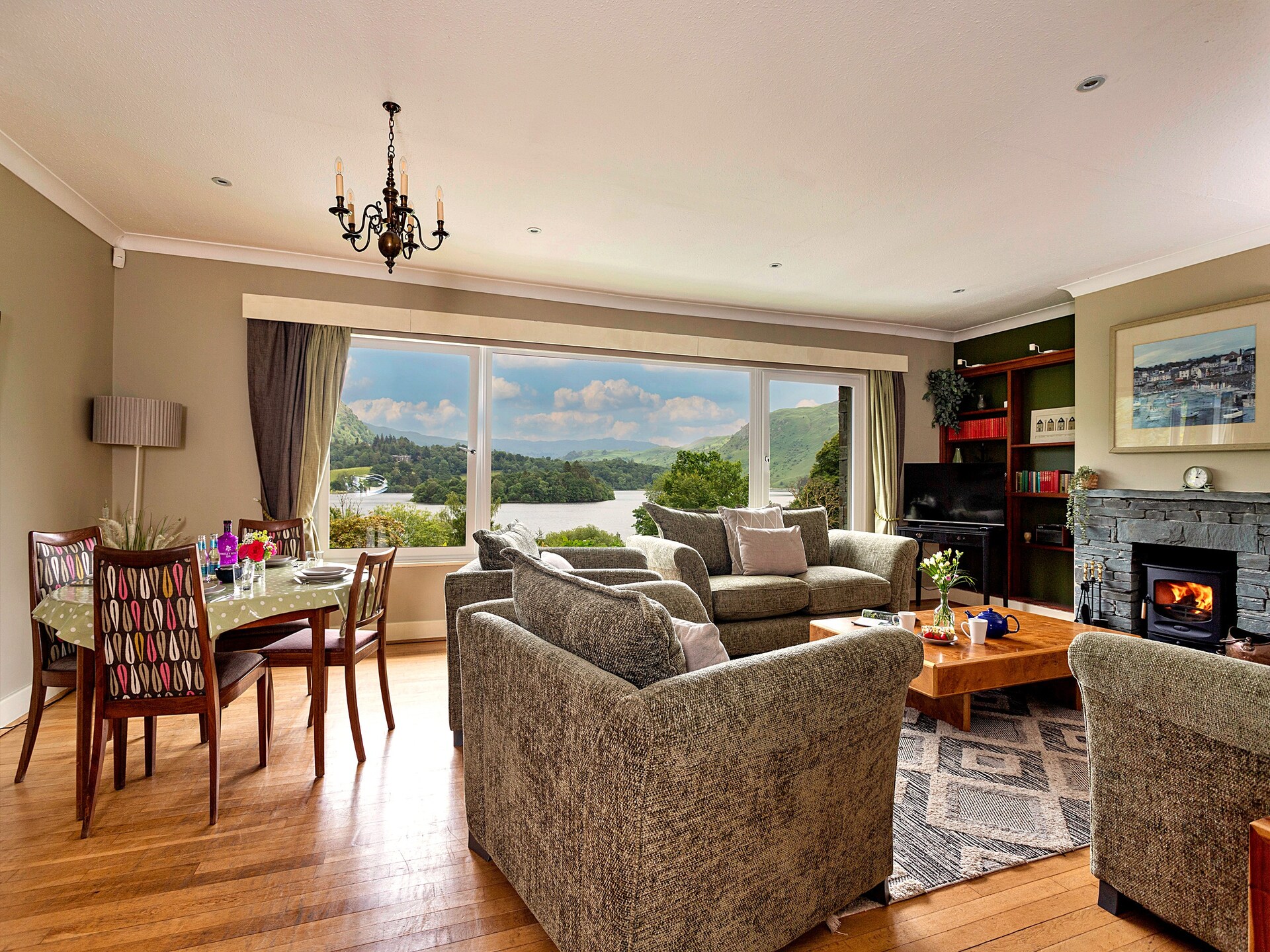 Unerigg: Ruim landhuis aan Grasmere Lake met privétoegang tot het water - foto 9