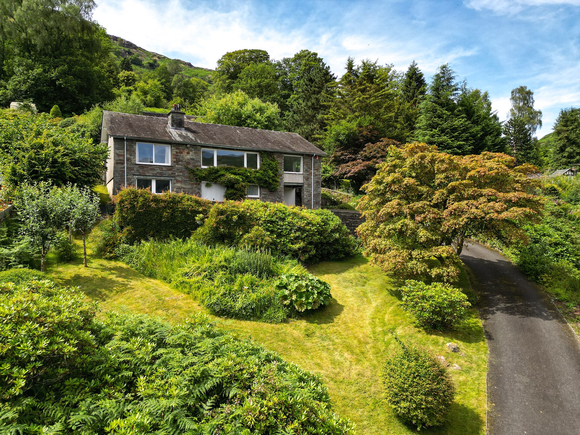 Unerigg: Ruim landhuis aan Grasmere Lake met privétoegang tot het water - foto 6