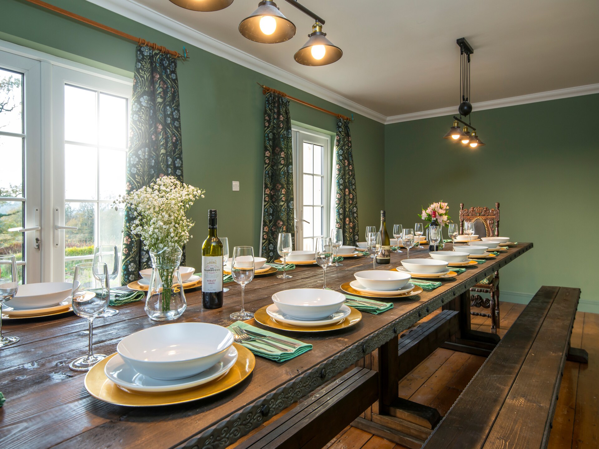 Luxe Georgisch landhuis met zwembad, sauna & privébioscoop voor 24 personen in Carmarthen - foto 13