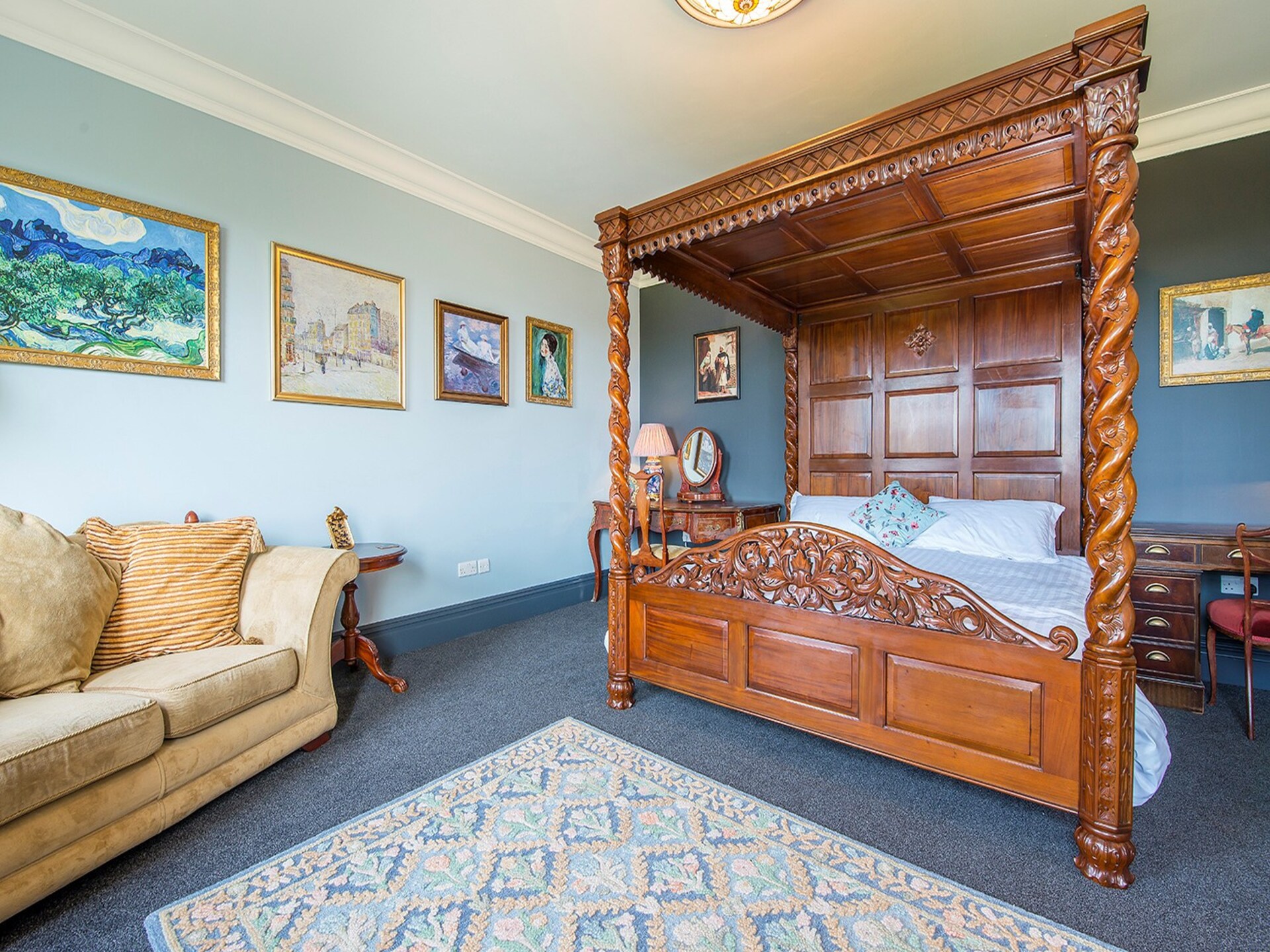 Luxe Georgisch landhuis met zwembad, sauna & privébioscoop voor 24 personen in Carmarthen - foto 32